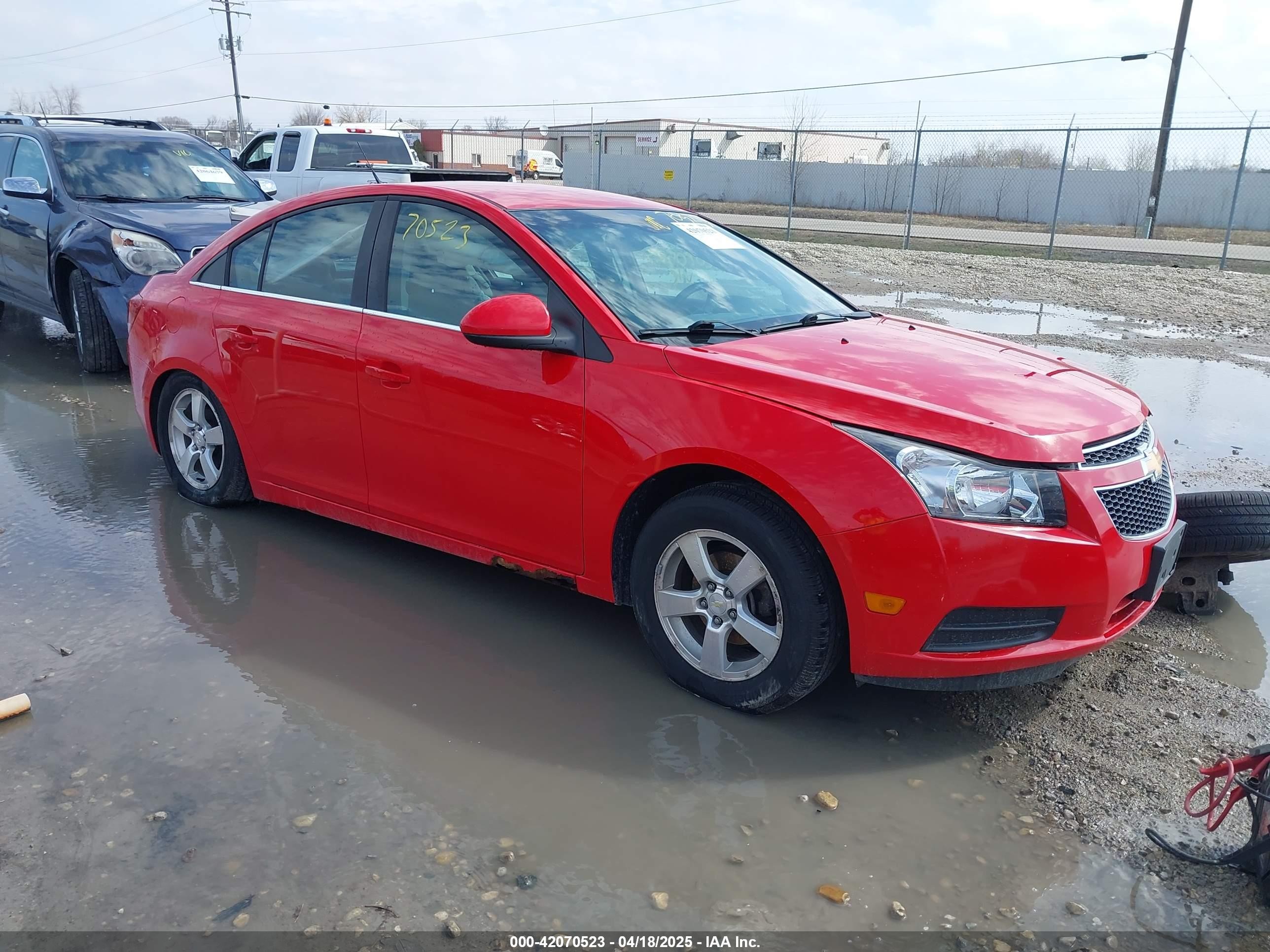 2014 Chevrolet Cruze 1LT, VIN 1G1PC5SB0E7324302 — Rear end