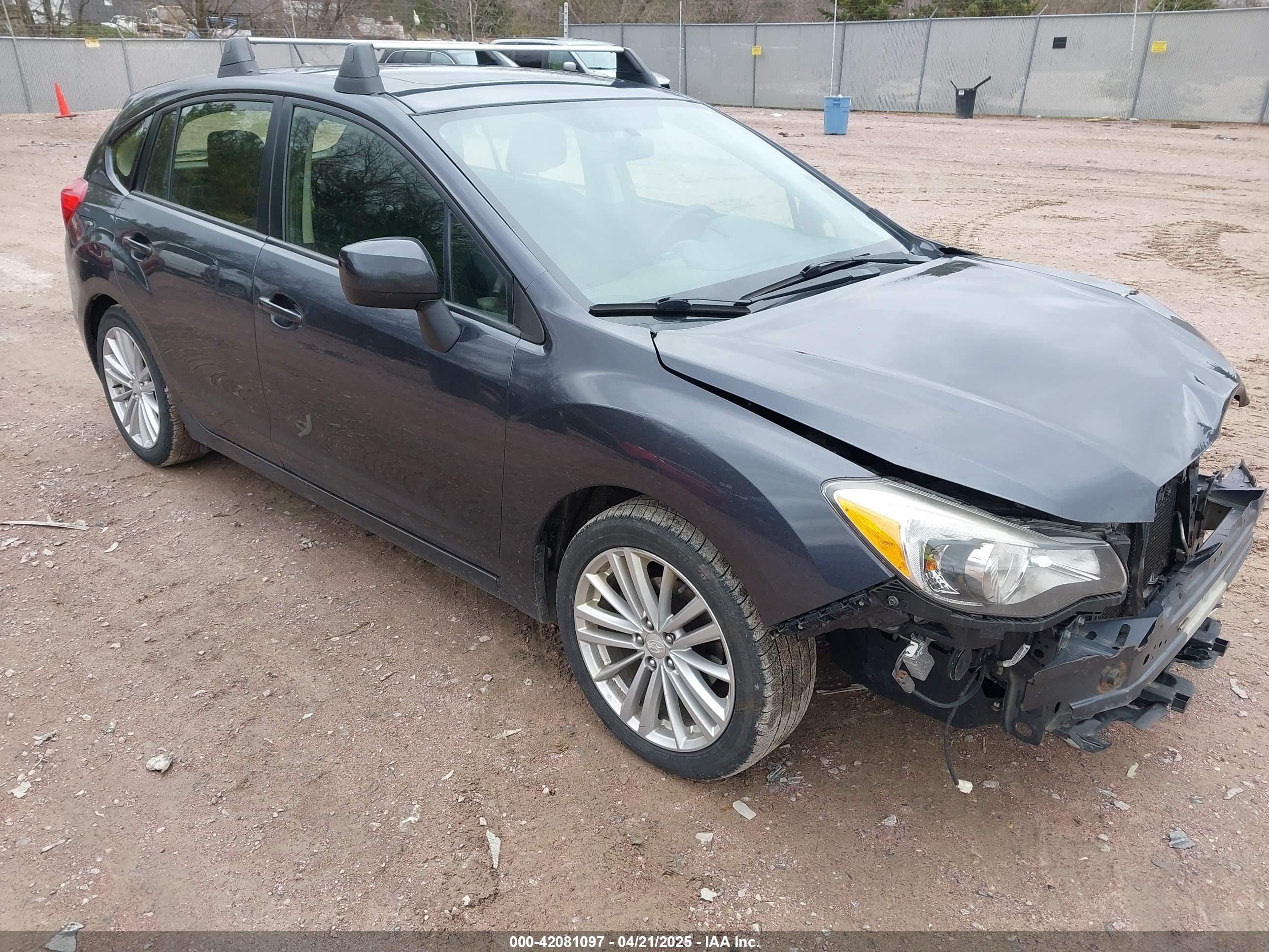 2013 Subaru Impreza Premium, VIN JF1GPAD69D2845489 — Front end