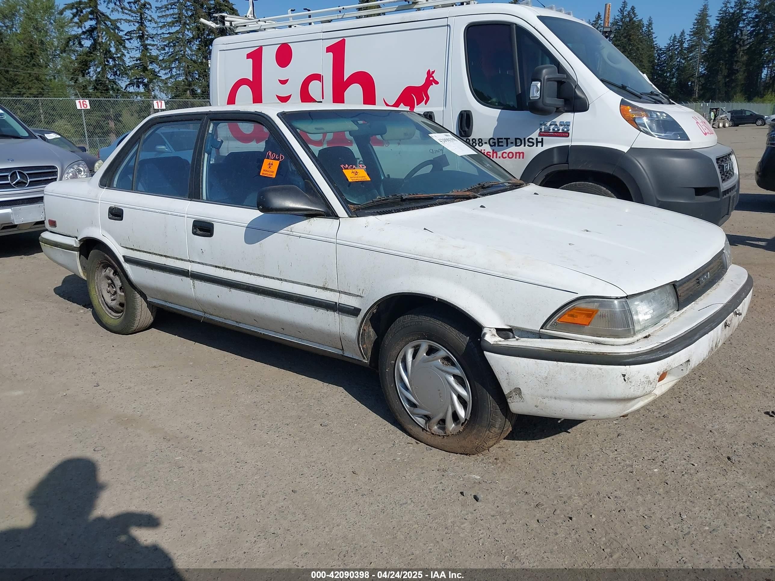 1990 Toyota Corolla, VIN JT2AE97AXL3353320 — Biohazard / chemical
