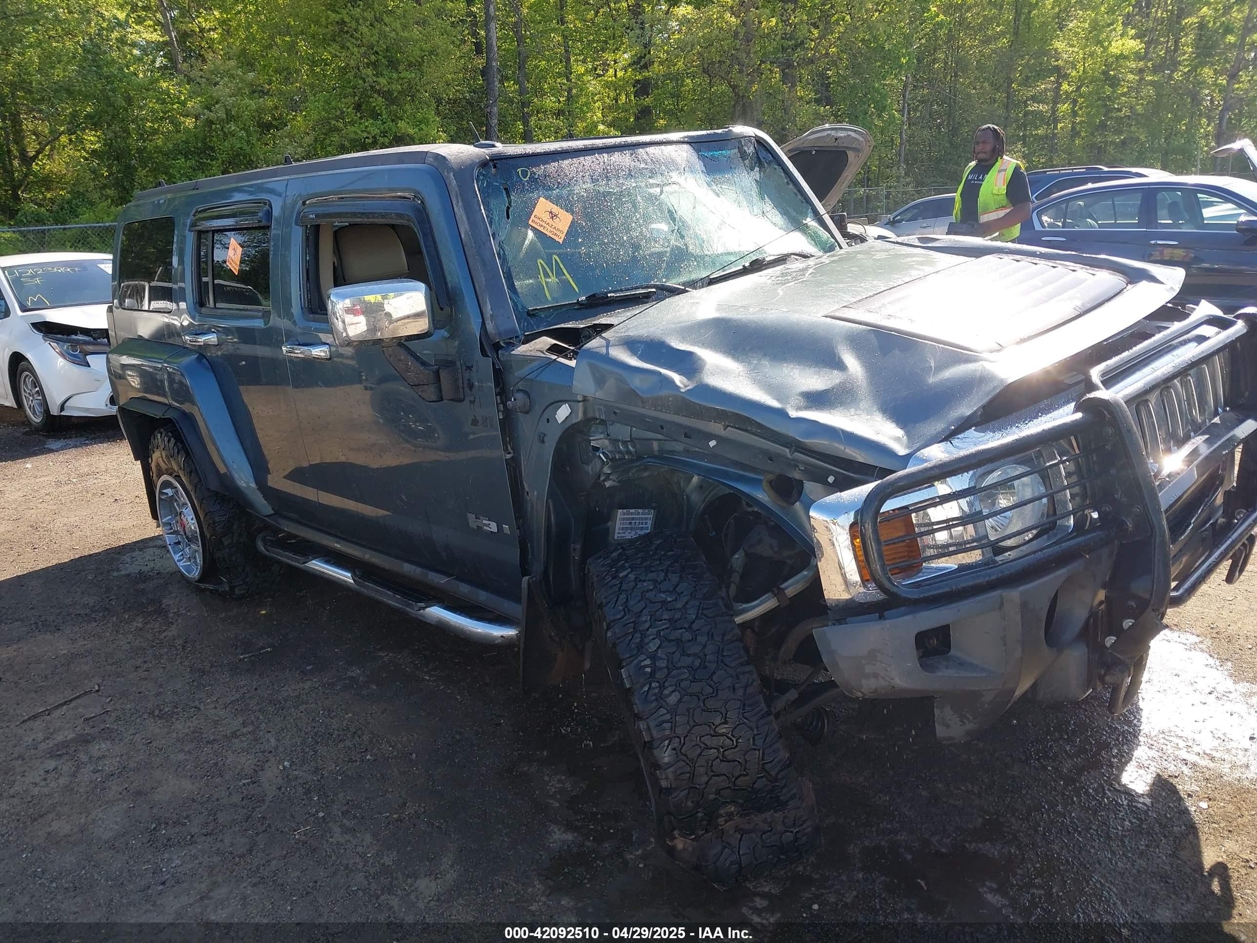 2006 Hummer H3, VIN 5GTDN136668130781 — Опрокидывание