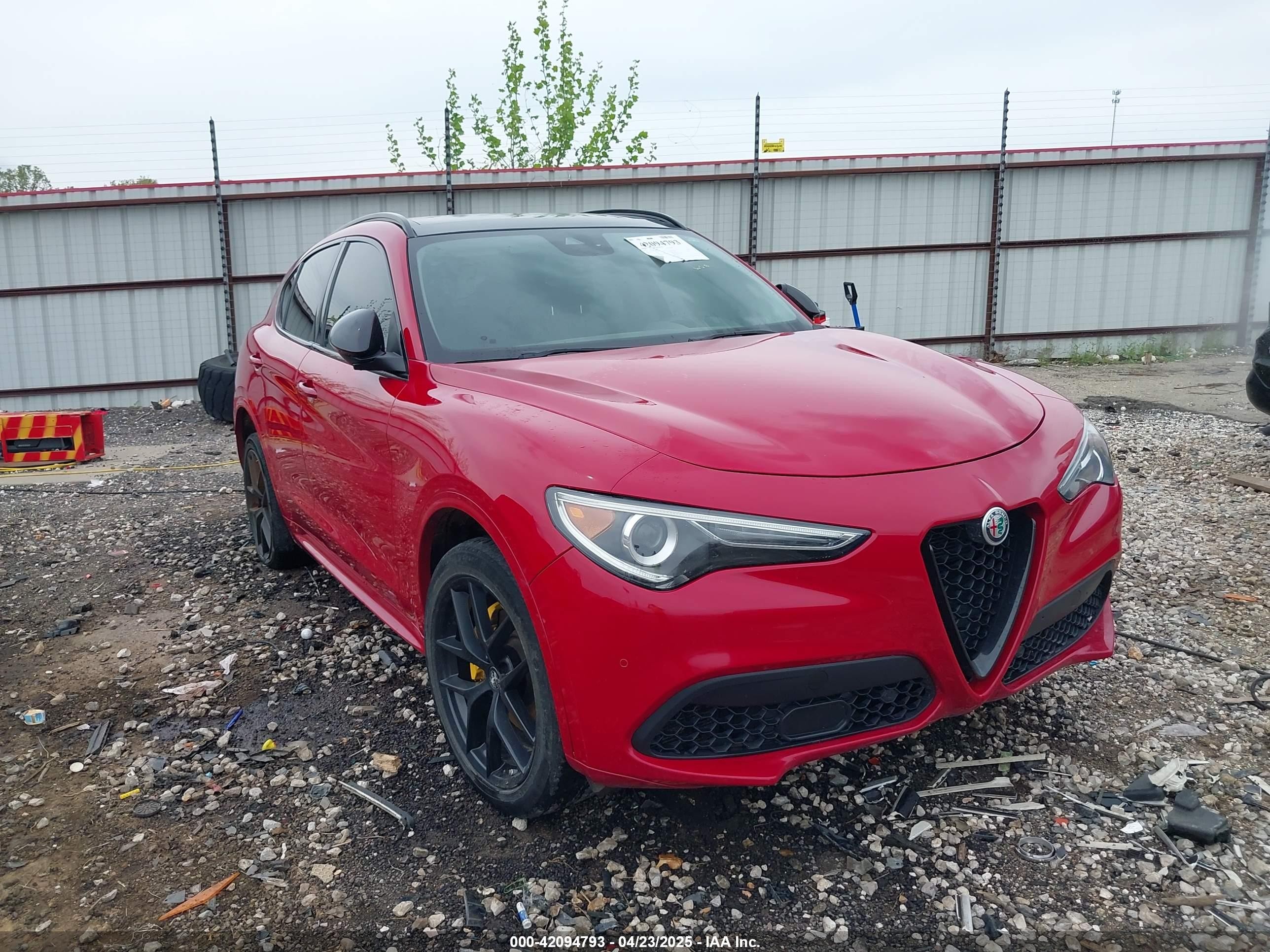 2021 Alfa Romeo Stelvio Ti, VIN ZASPAKBN7M7D16208 — Water / flood