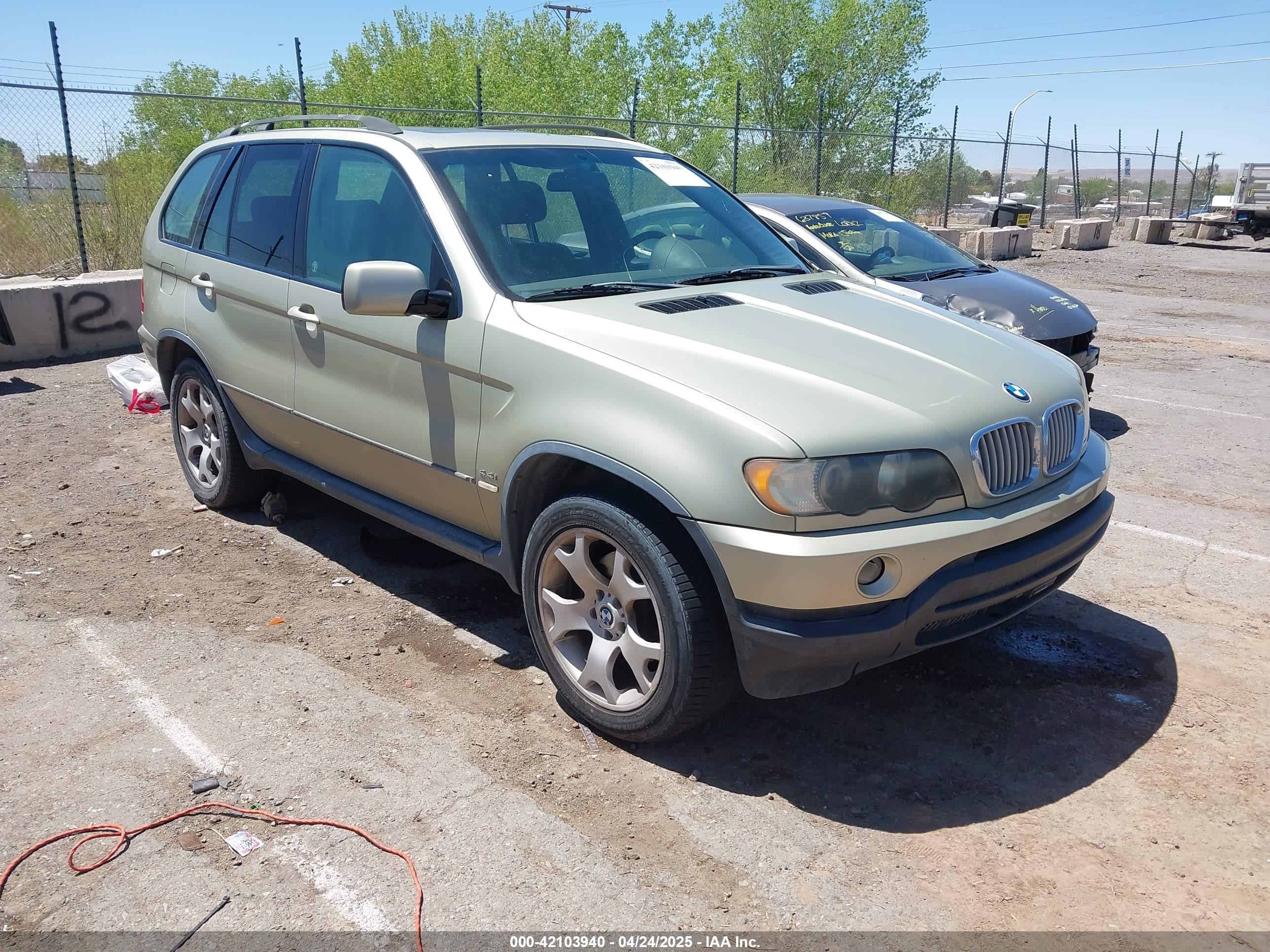 2000 BMW X5, VIN WBAFB334XYLH02339 — Rear end