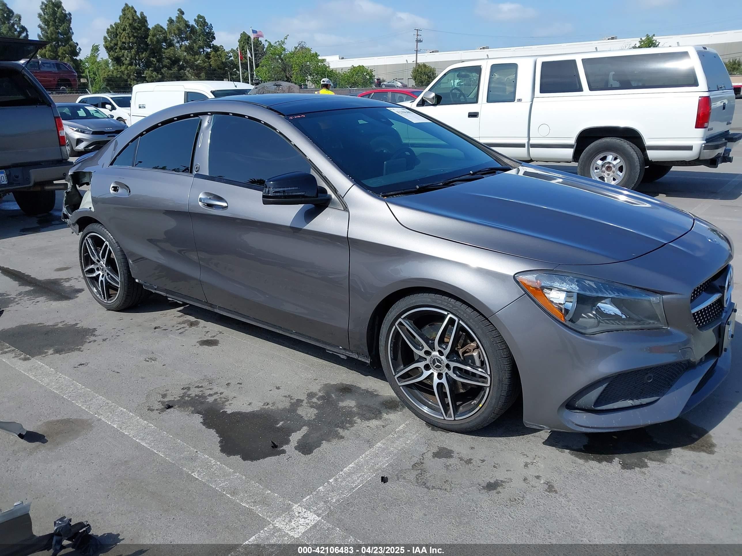 2018 Mercedes-Benz CLA 250, VIN WDDSJ4EB5JN649987 — Not stated