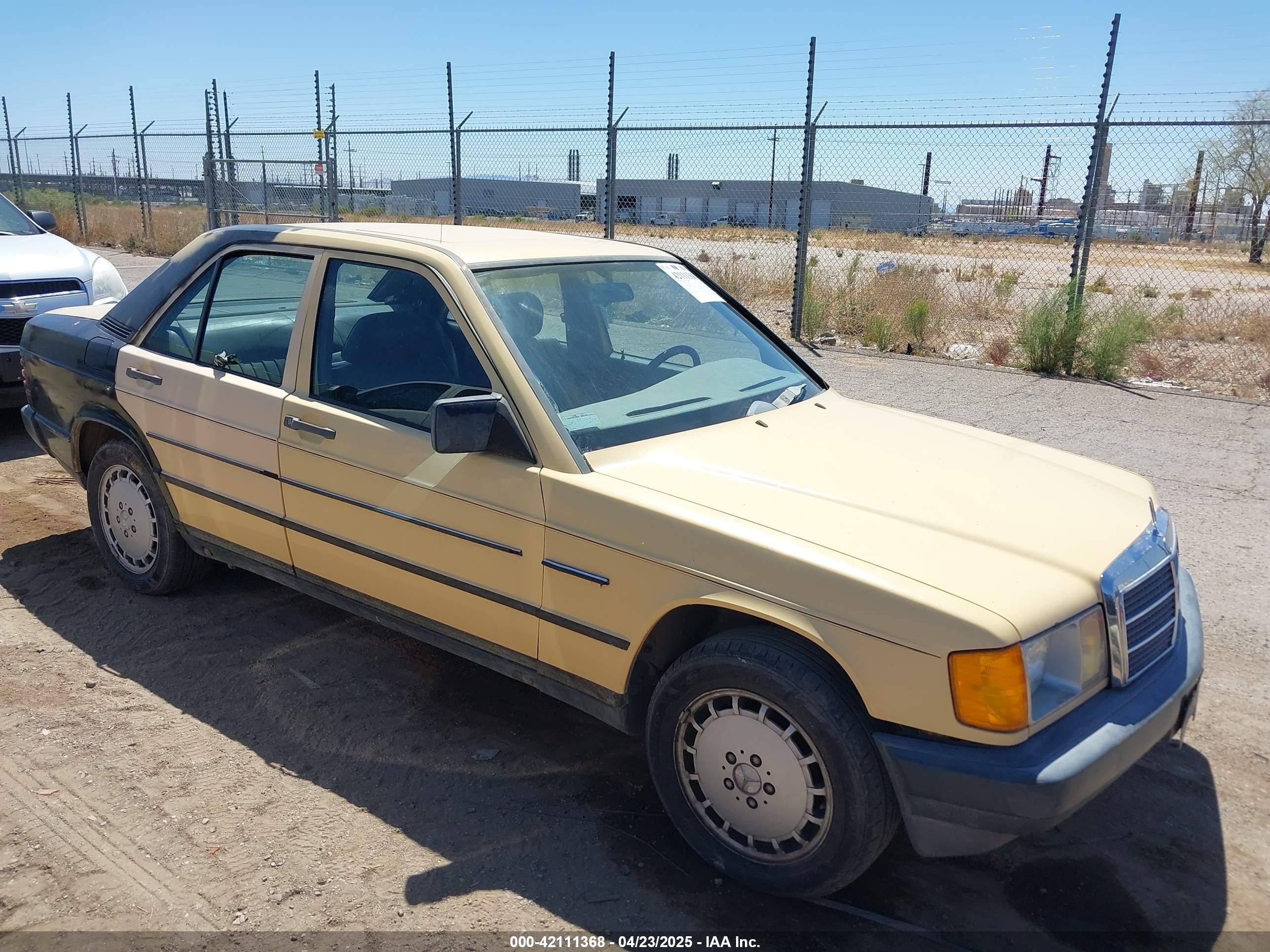 1985 Mercedes-Benz 190, VIN WDBDA24C3FF107644 — Front end