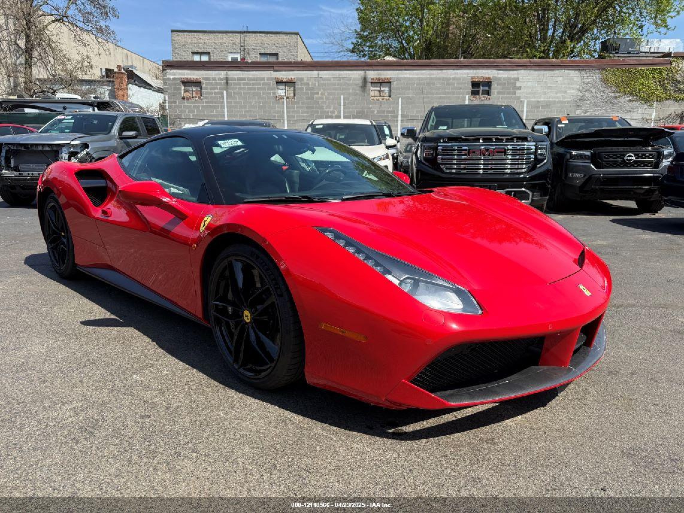 2017 Ferrari 488, VIN ZFF79ALAXH0222413 — Front end