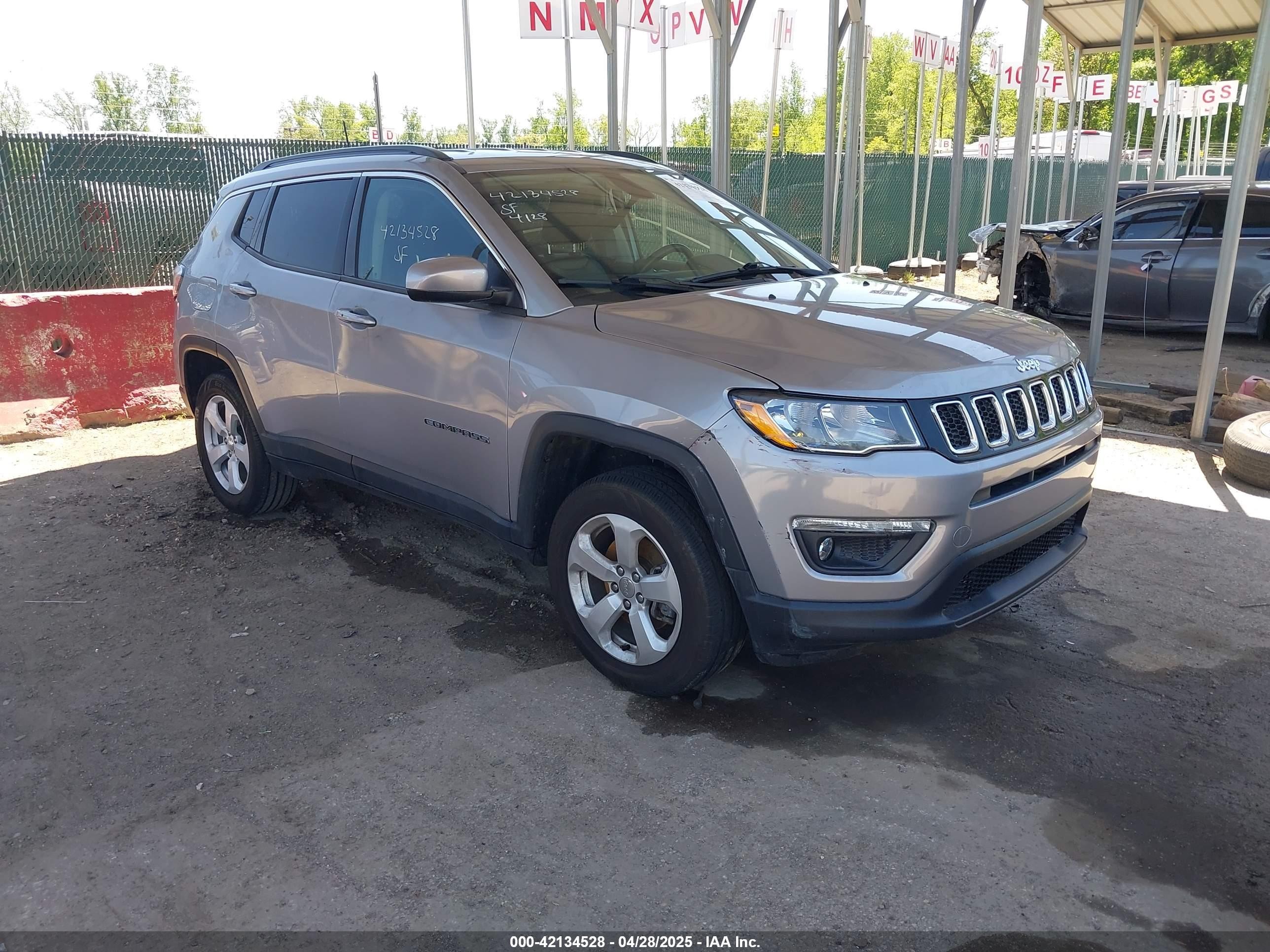 2021 Jeep Compass Latitude, VIN 3C4NJDBB9MT514821 — Theft recovery
