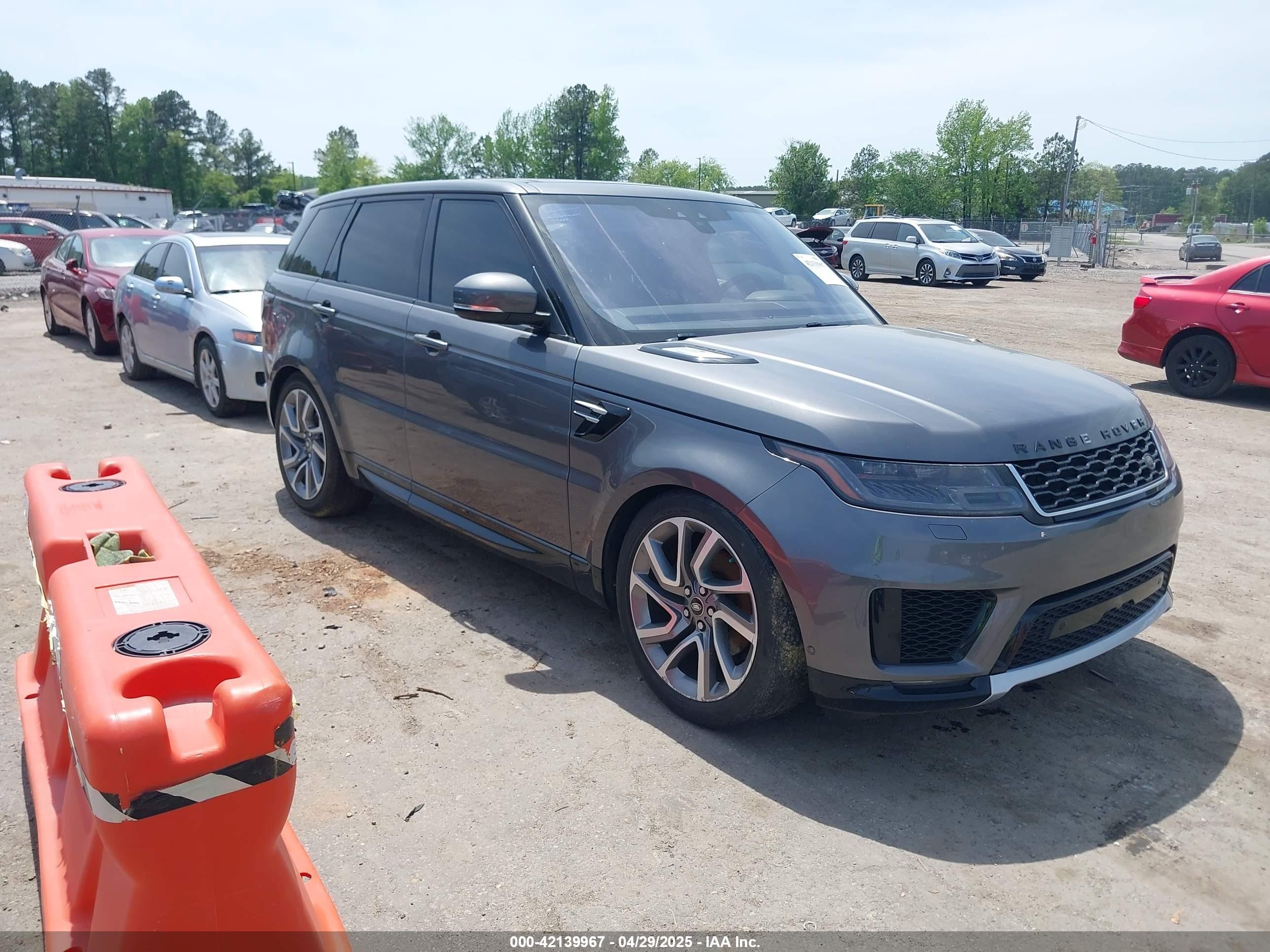 2019 Land Rover Range Rover Sport HSE, VIN SALWR2RK9KA840316 — Фото с аукциона
