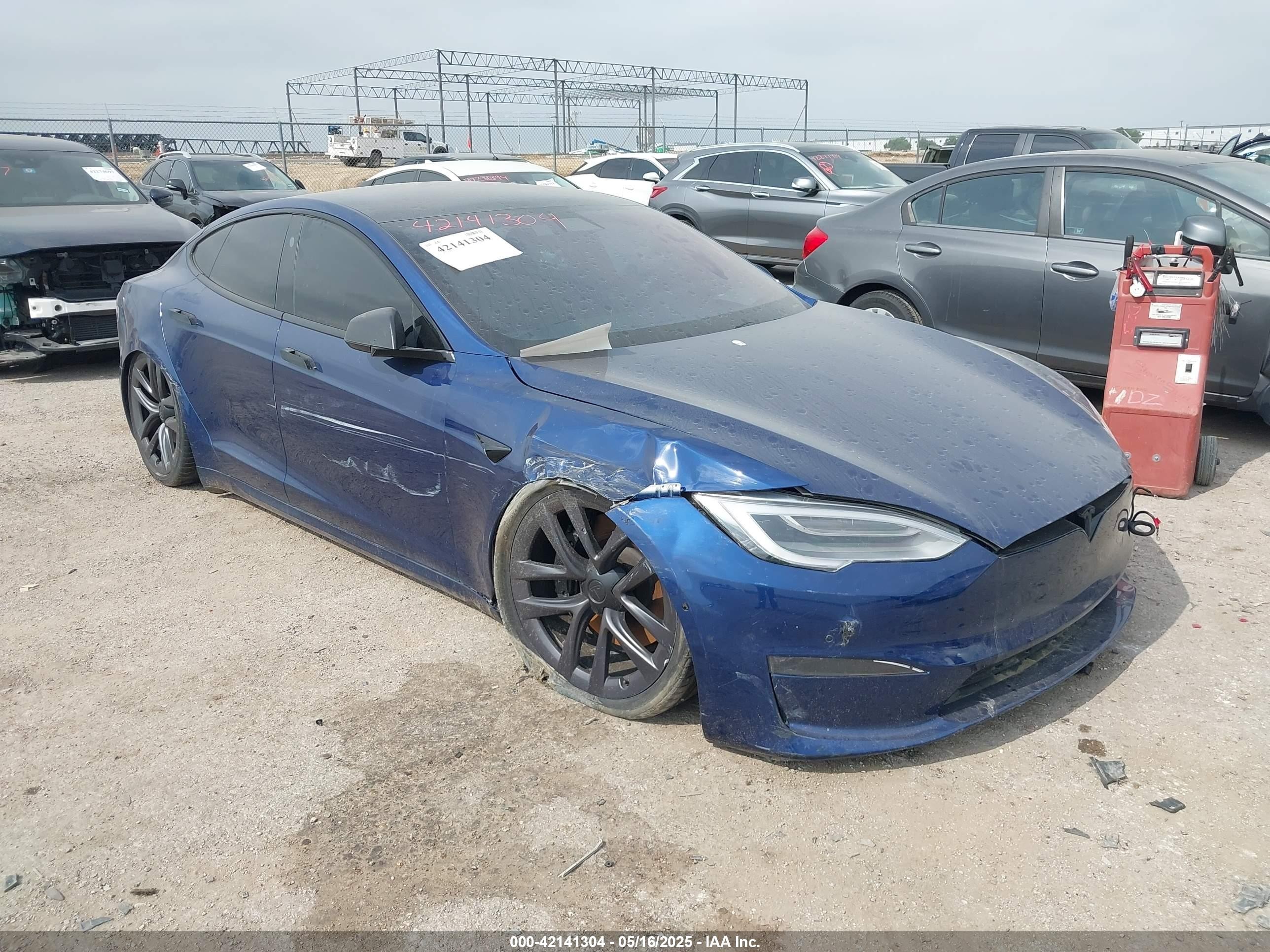 2021 Tesla Model S Plaid, VIN 5YJSA1E64MF442036 — Repossession