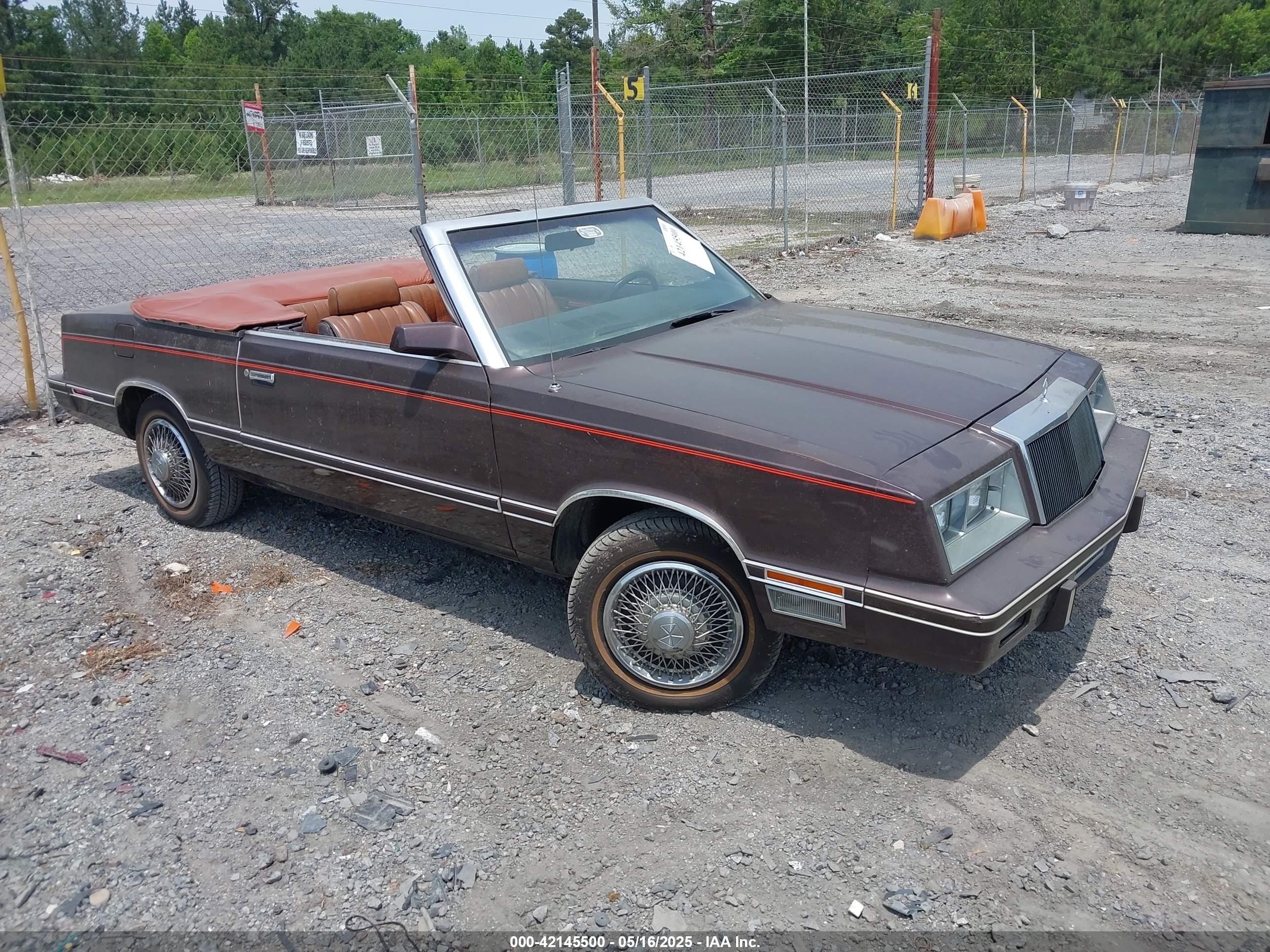 1982 Chrysler LeBaron, VIN 1C3BC55D2CG145033 — Зад