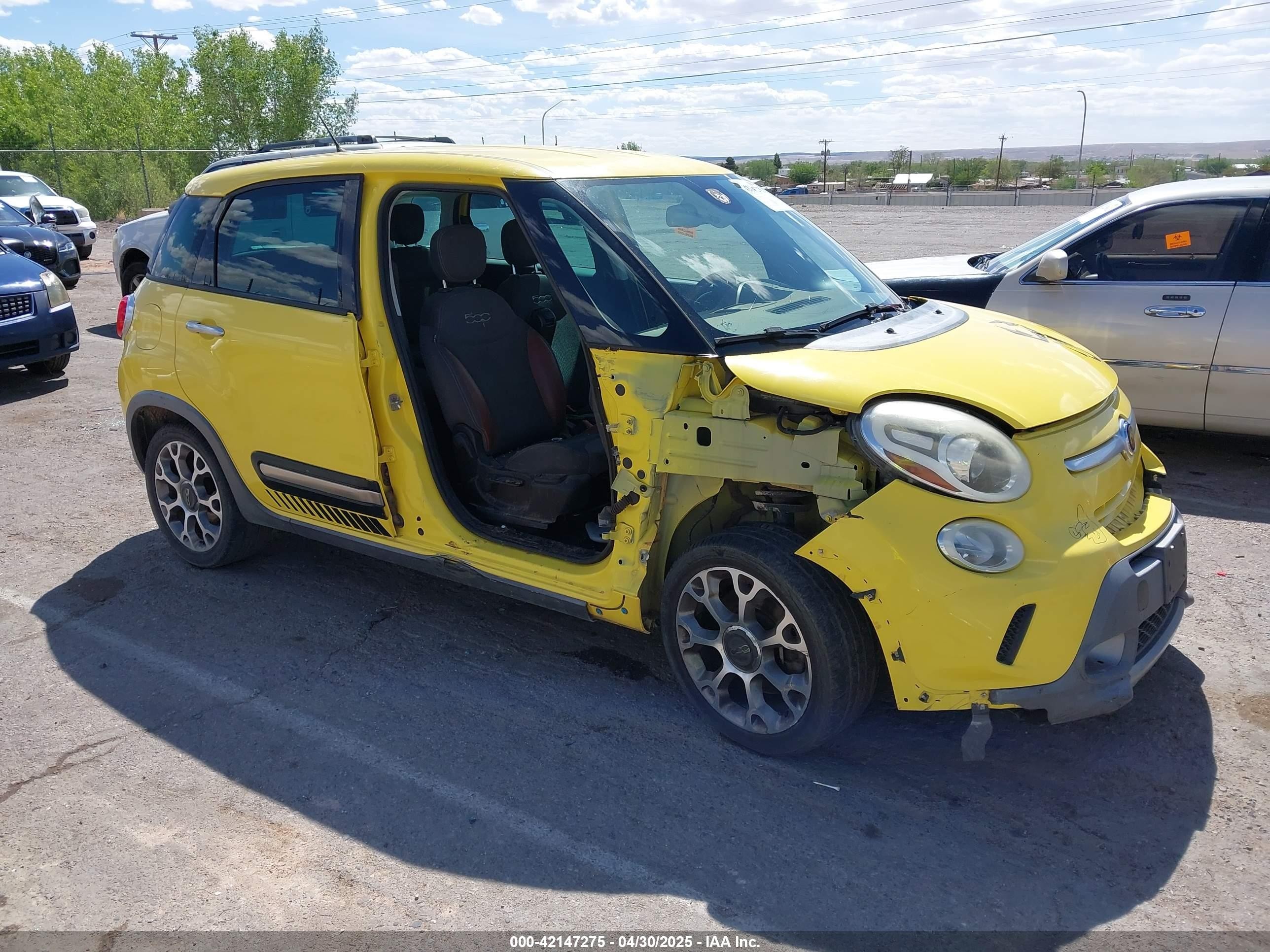 2014 FIAT 500L Trekking, VIN ZFBCFADH7EZ021466 — Biohazard / chemical