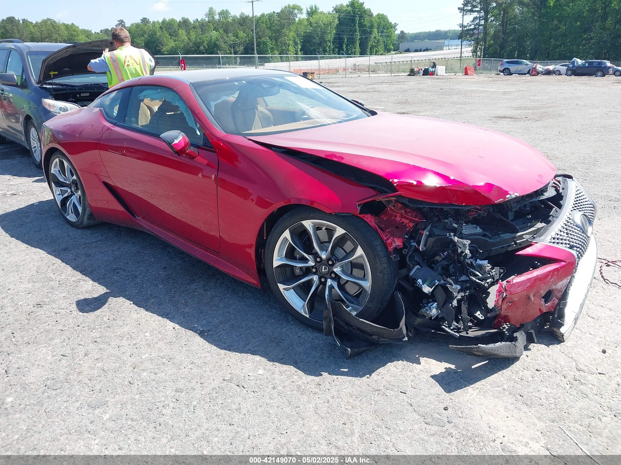 2021 Lexus LC 500h, VIN JTHAP5AY3MA103106 — Front end
