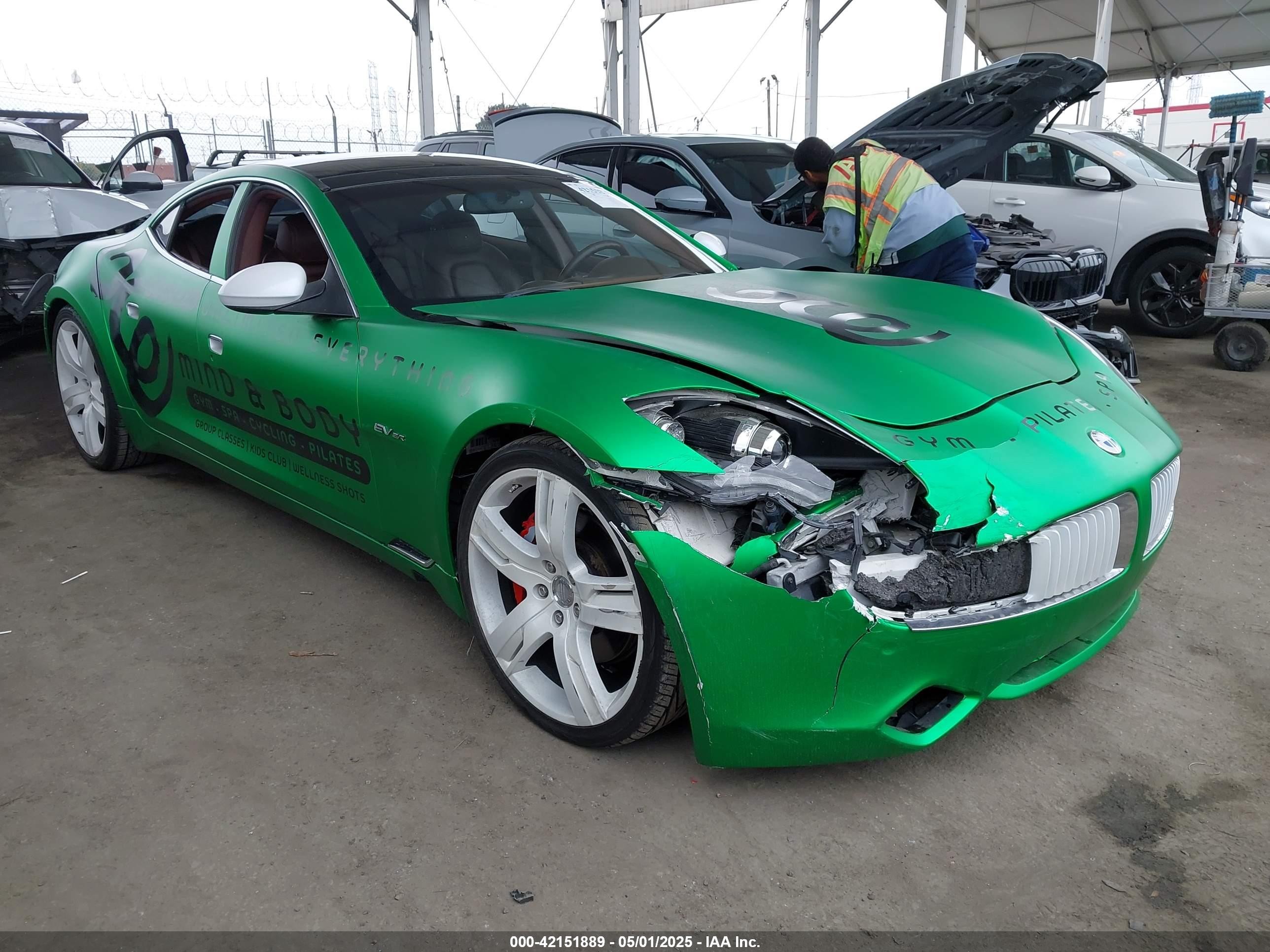 2012 Fisker Karma EcoSport, VIN YH4K14AA7CA001297 — Front end