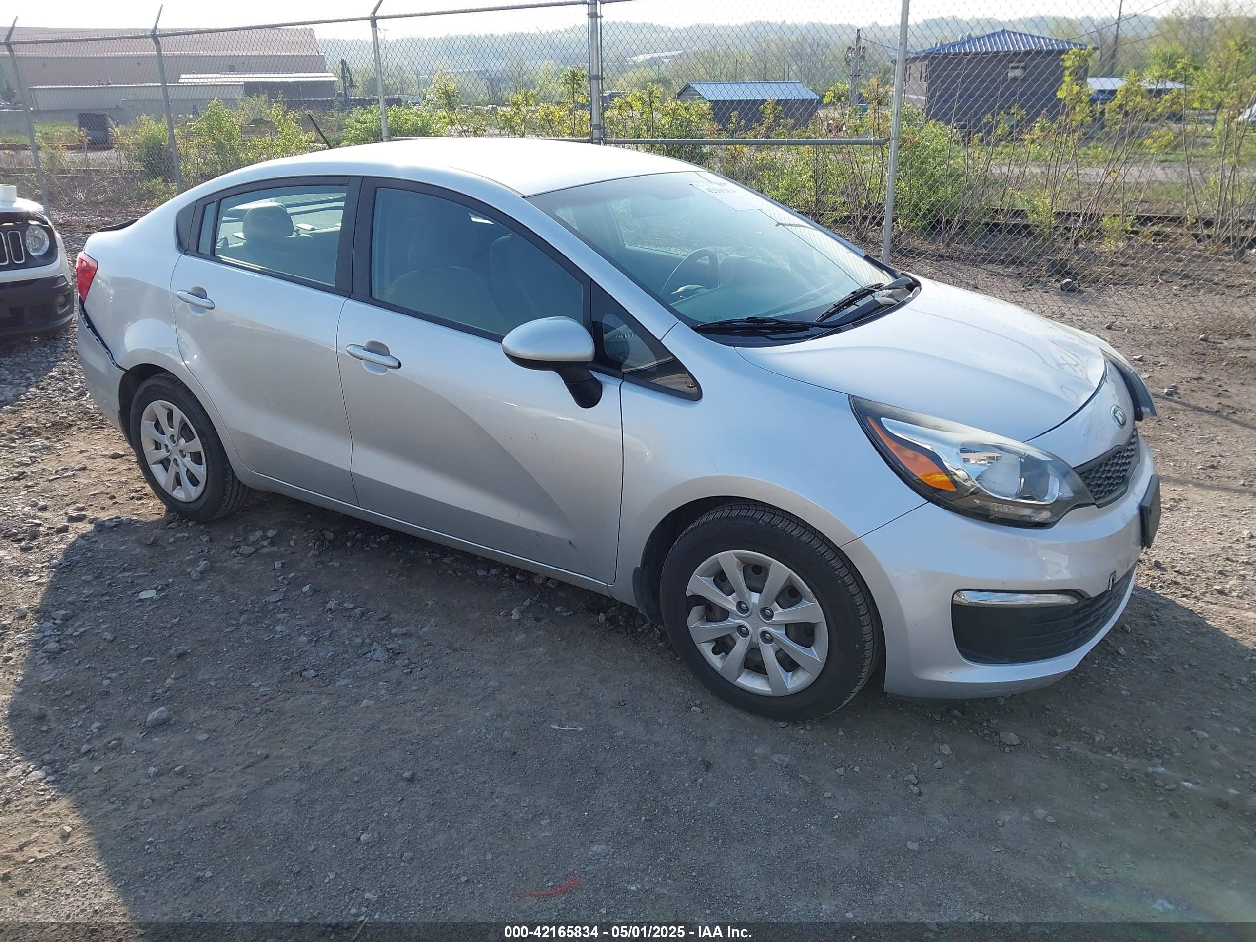 2016 Kia Rio LX, VIN KNADM4A34G6691074 — Rear end