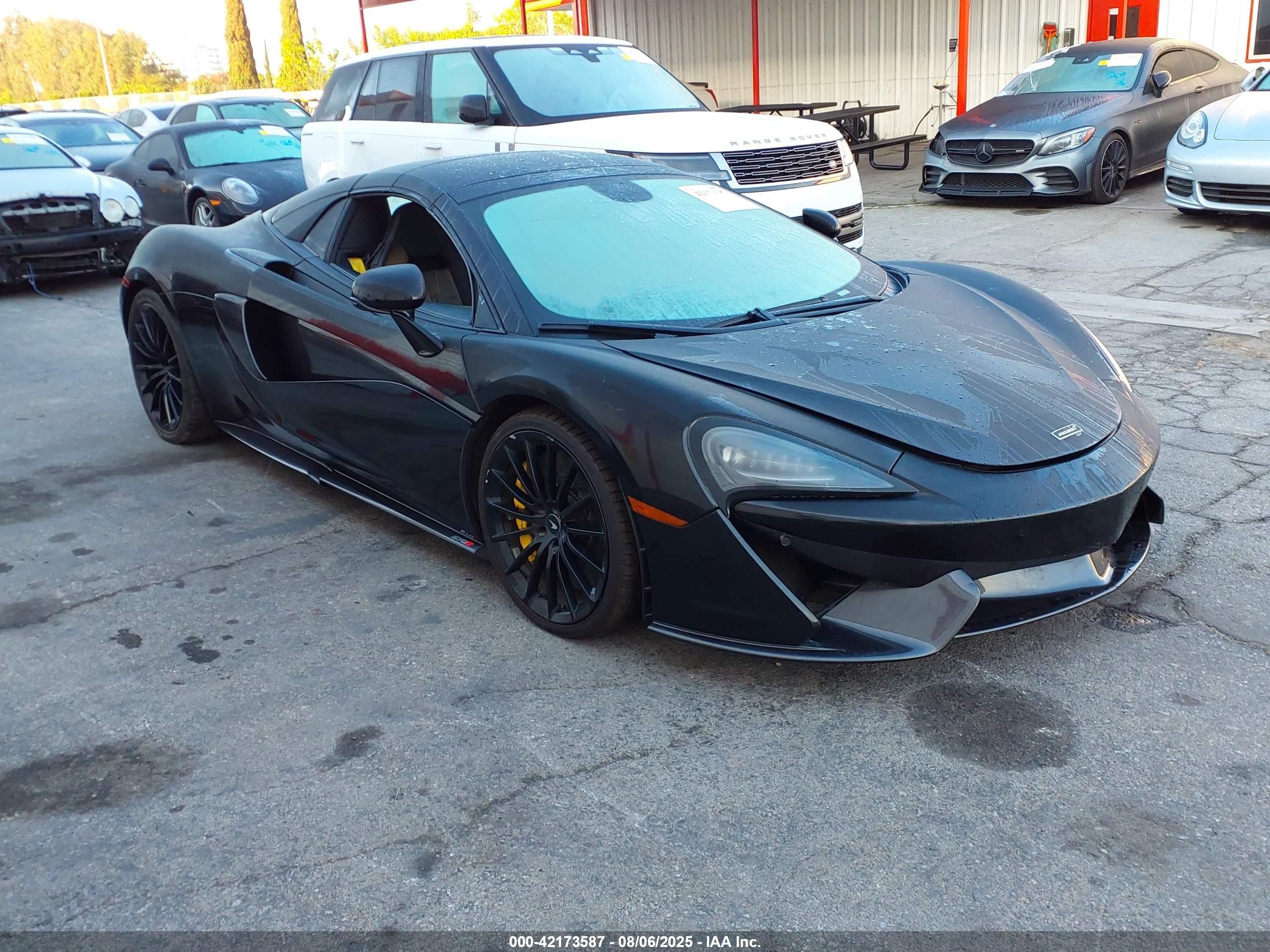 2019 McLaren 570S, VIN SBM13FAA2KW006203 — Engine fire