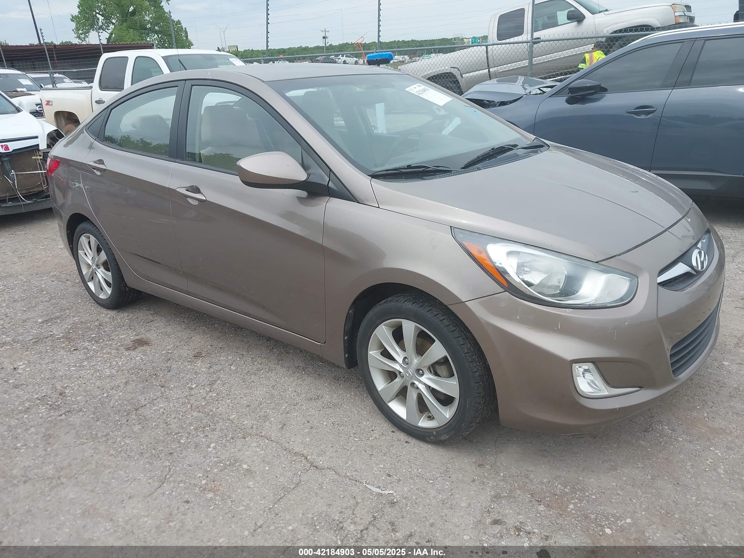 2012 Hyundai Accent GLS, VIN KMHCU4AE8CU240375 — Hail