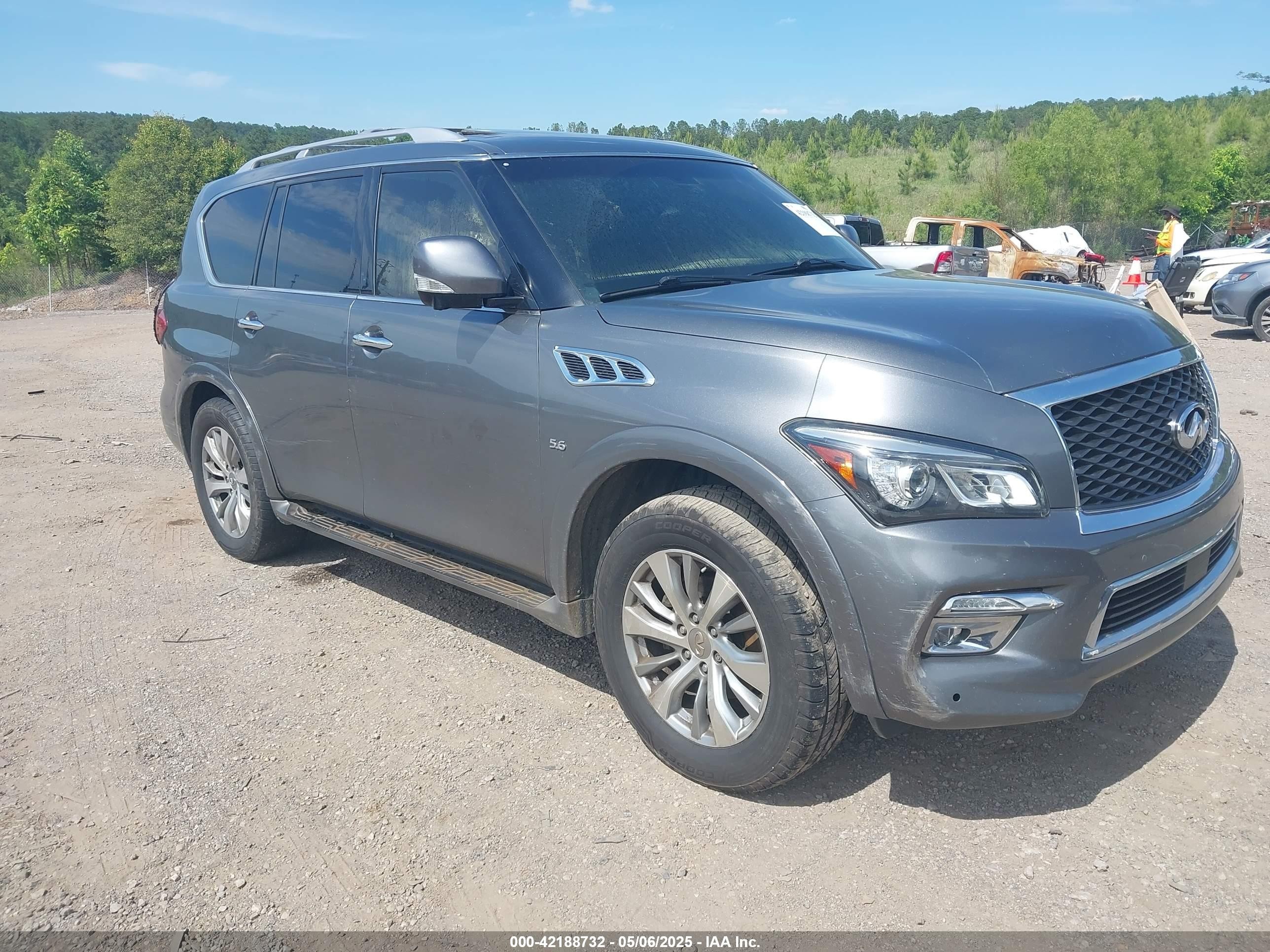 2016 Infiniti QX80, VIN JN8AZ2ND1G9800611 — Interior fire
