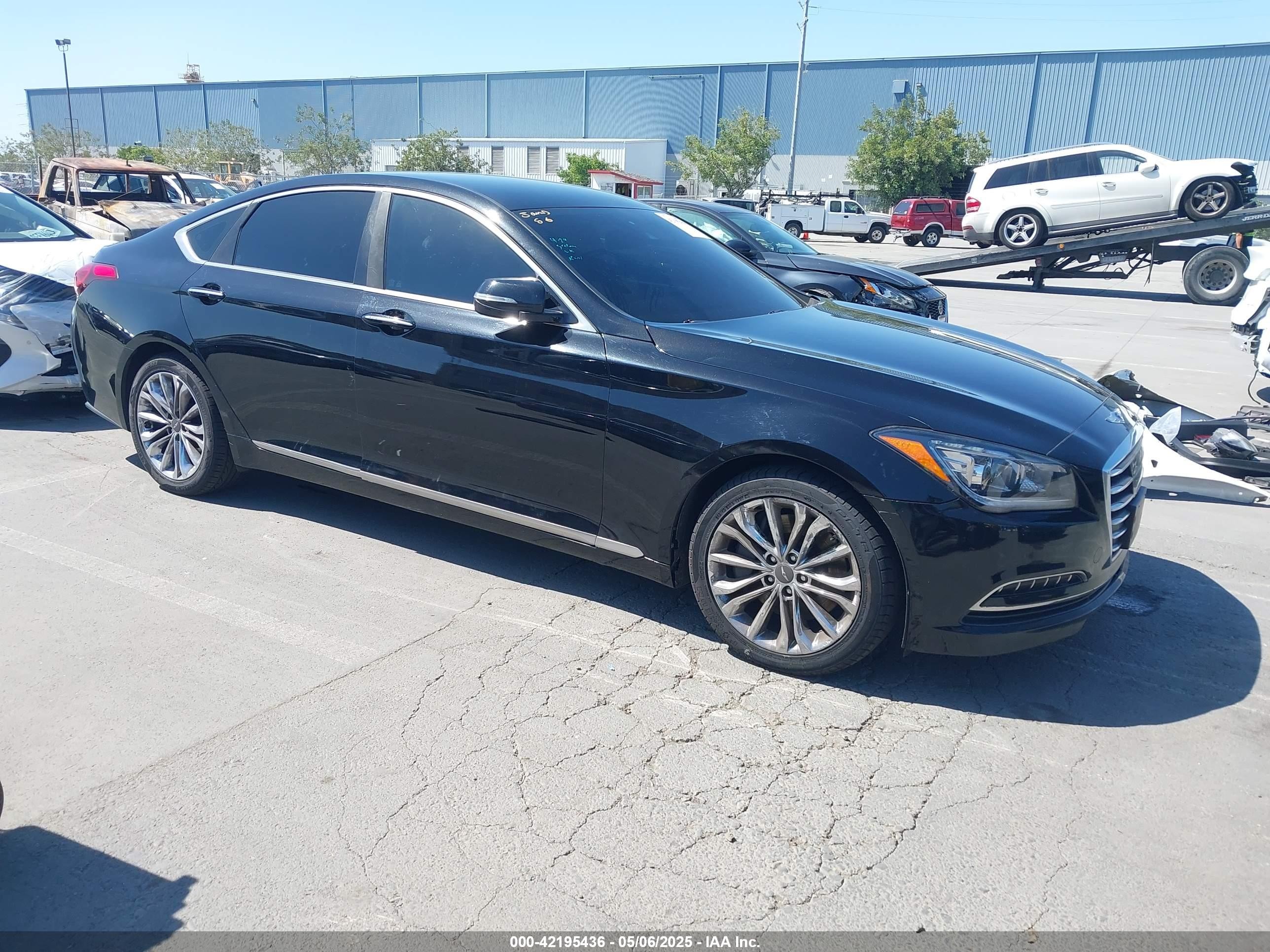 2017 Genesis G80 3.8L, VIN KMHGN4JE6HU190971 — Theft recovery