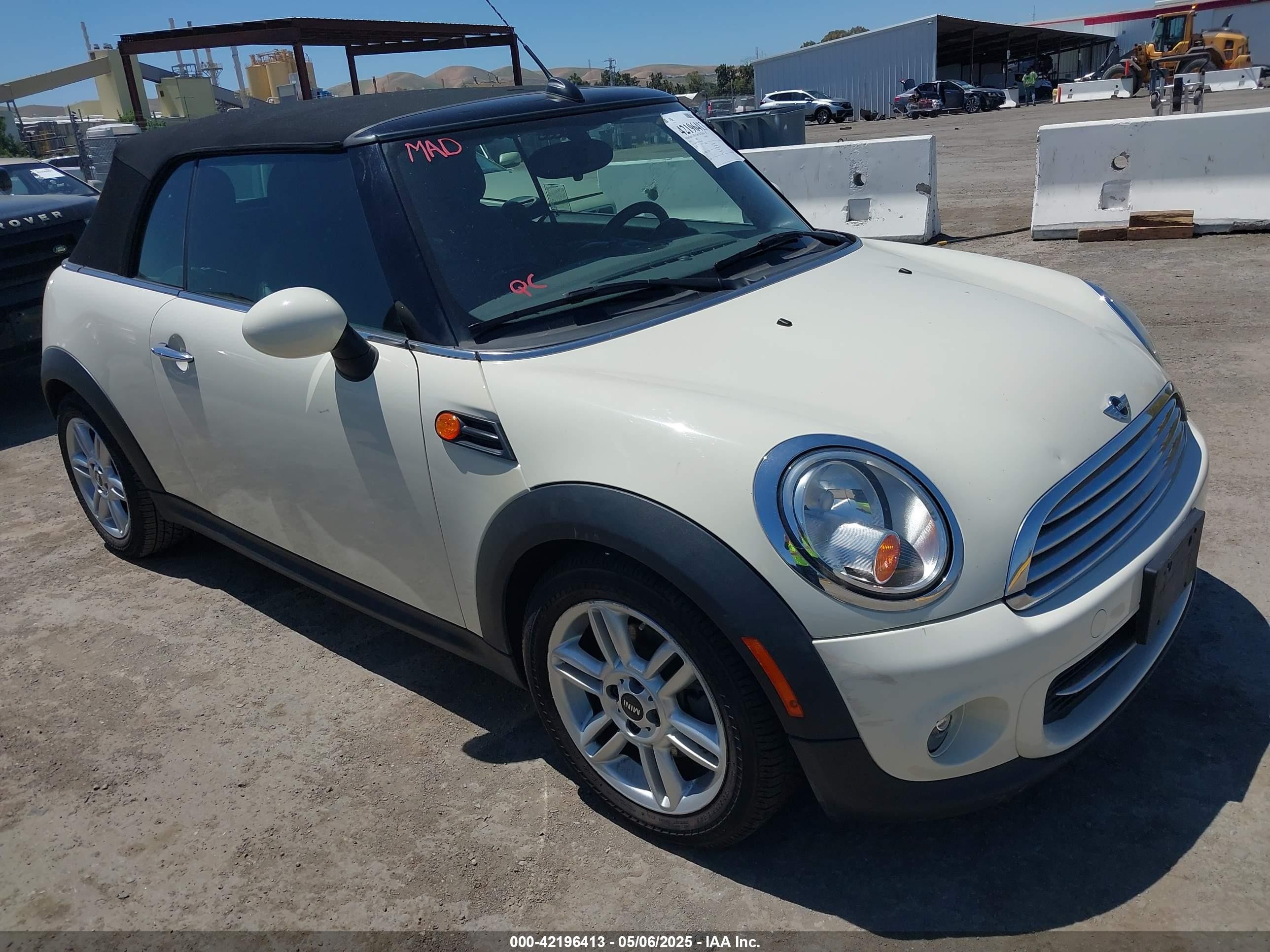 2013 MINI Convertible, VIN WMWZN3C55DT265855 — Обычный износ