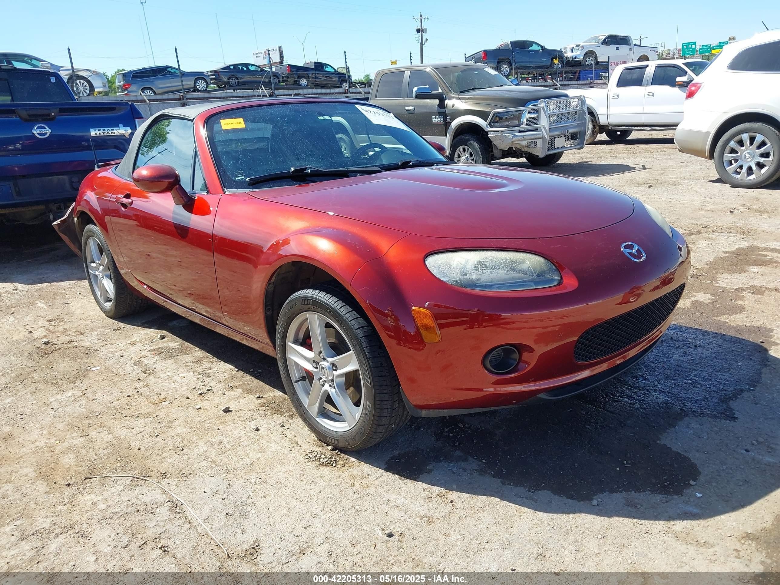 2006 Mazda MX-5 Miata Sport, VIN JM1NC25F960108163 — Rear end