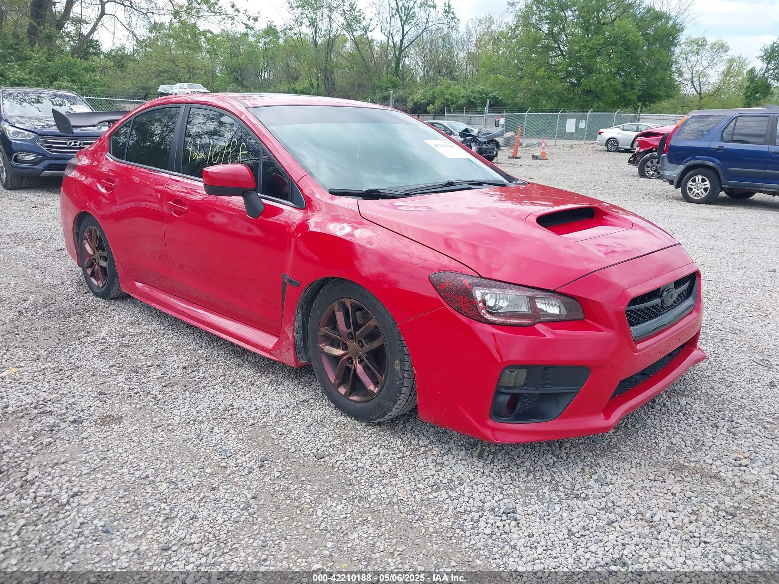 2016 Subaru WRX Limited, VIN JF1VA1J69G9834162 — Hail