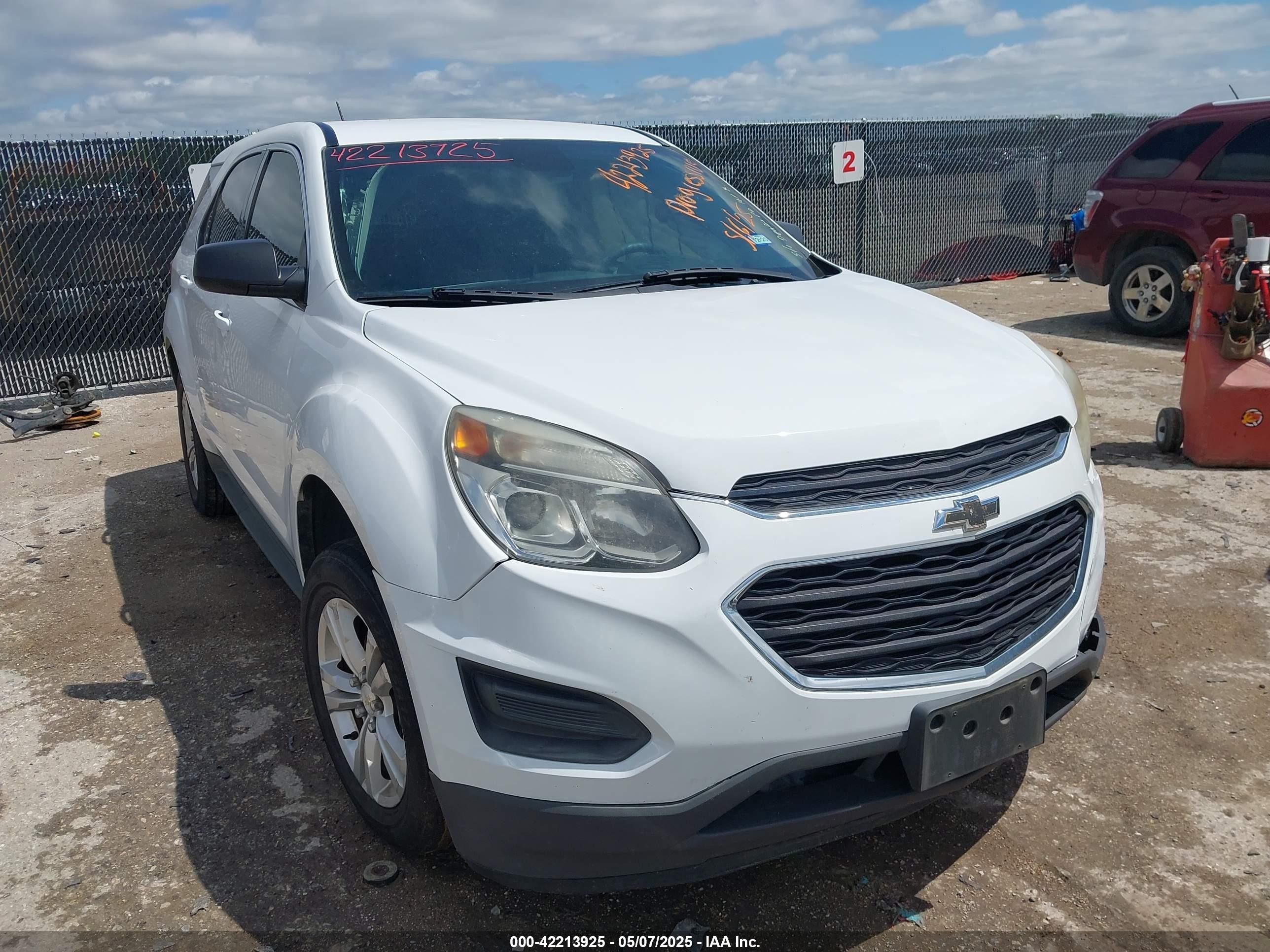 2016 Chevrolet Equinox LS, VIN 2GNALBEKXG1163374 — Side