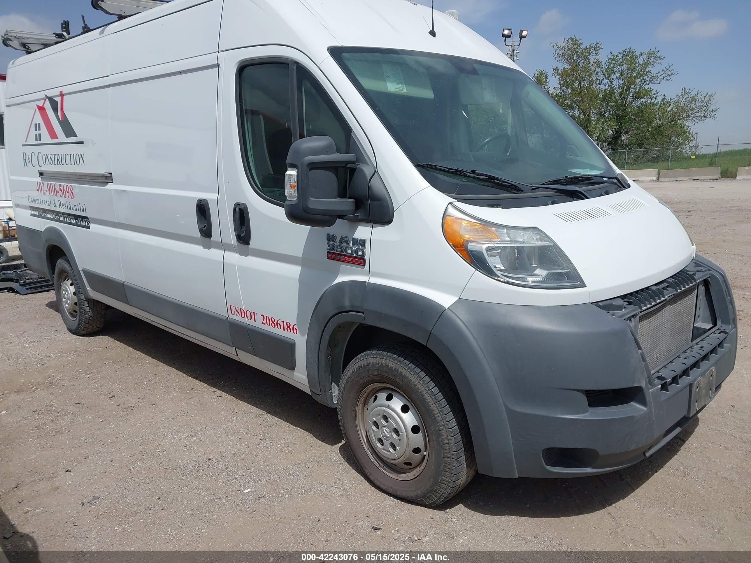 2015 Ram ProMaster, VIN 3C6URVJD3FE508508 — Side