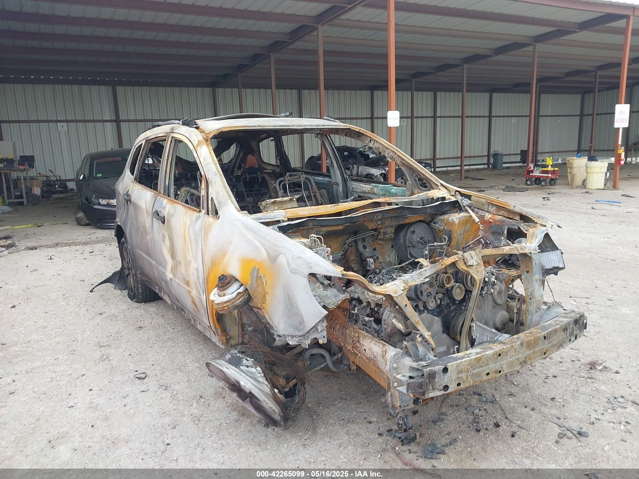 2014 Subaru Tribeca Limited, VIN 4S4WX9GD7E4400684 — Engine fire