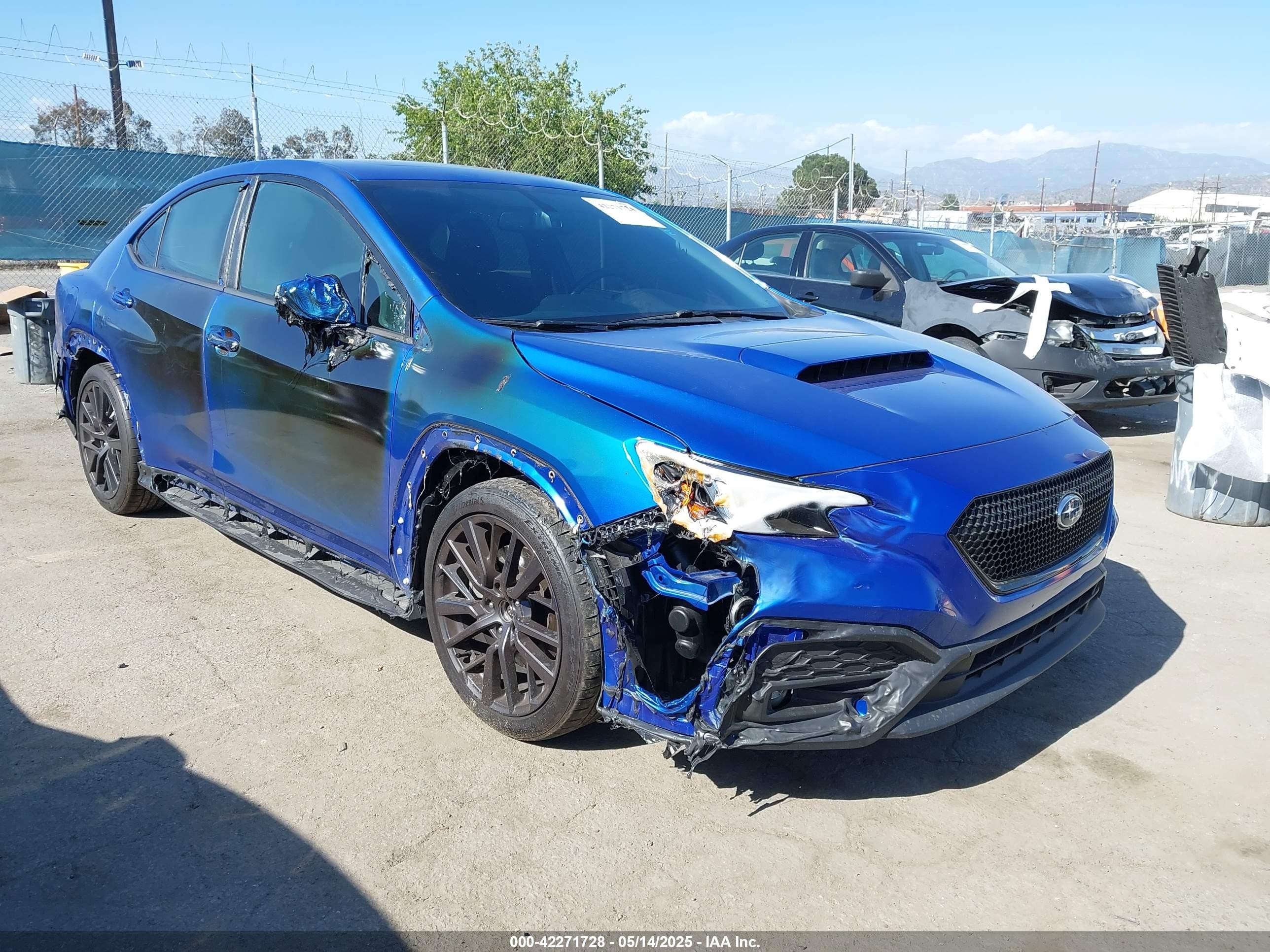 2022 Subaru WRX Premium, VIN JF1VBAF6XN9022632 — Burn