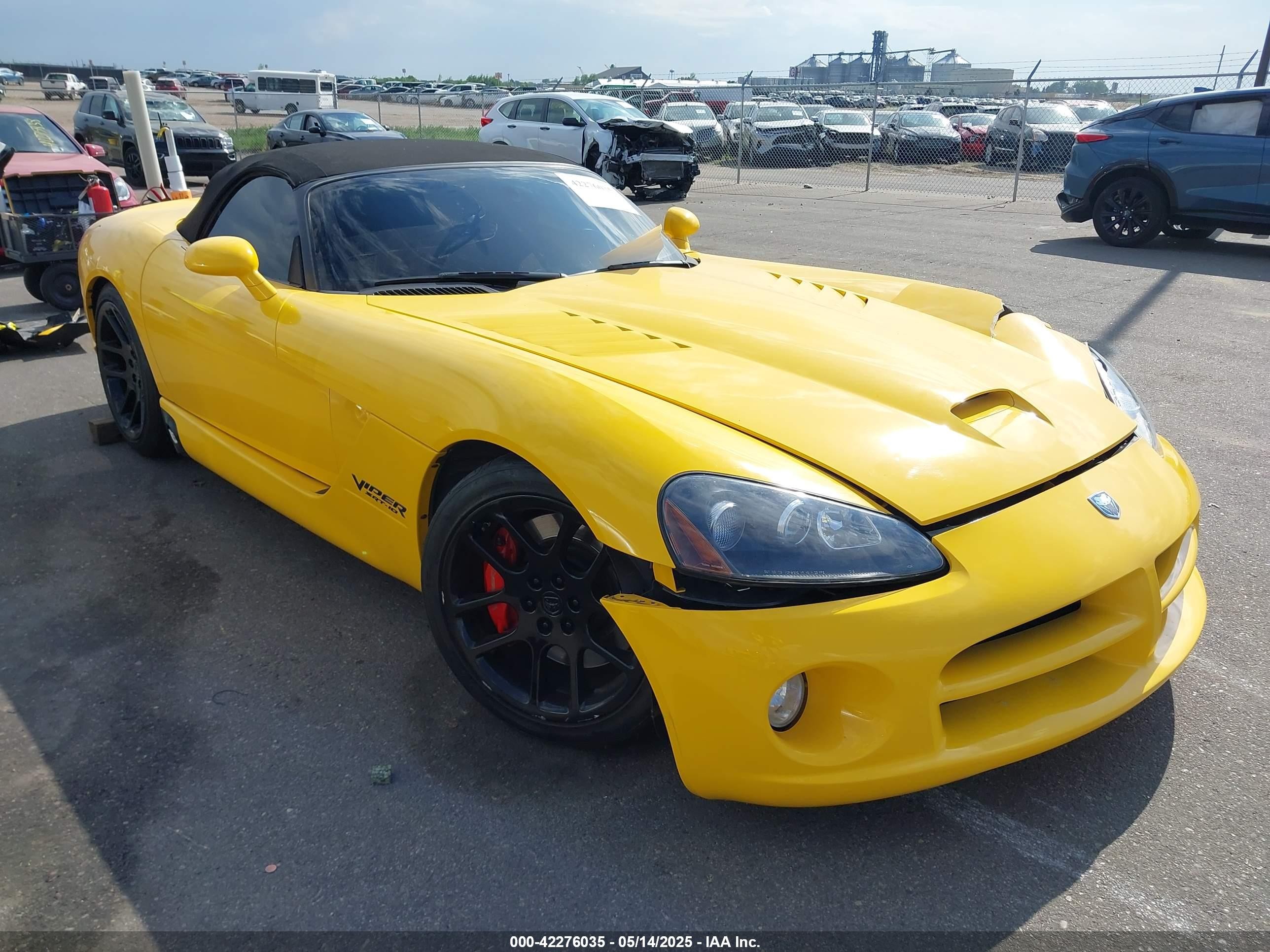 2005 Dodge Viper SRT-10, VIN 1B3JZ65Z55V500798 — Перед