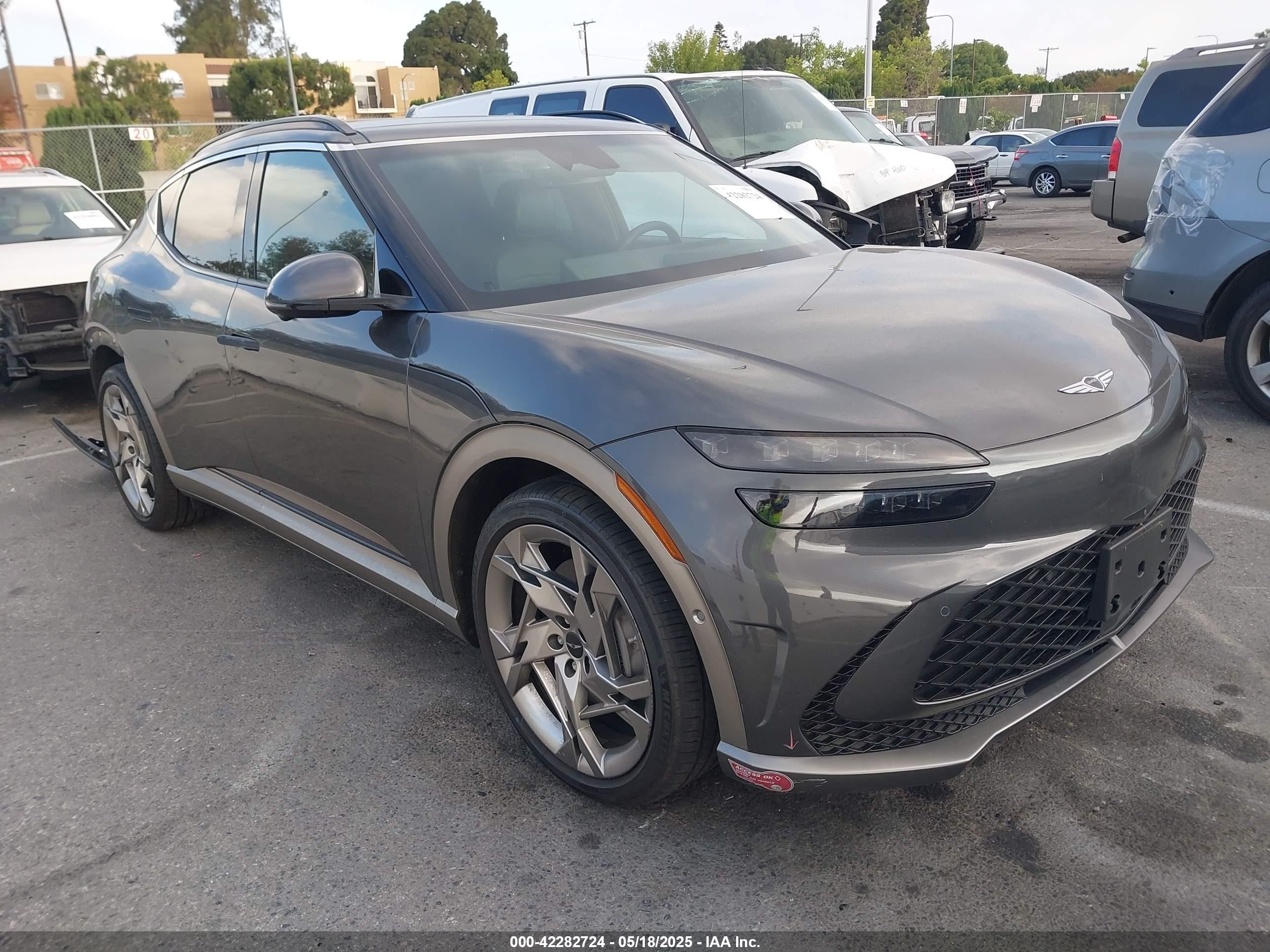 2023 Genesis GV60 Performance, VIN KMUKEDTB3PU011685 — Rear end