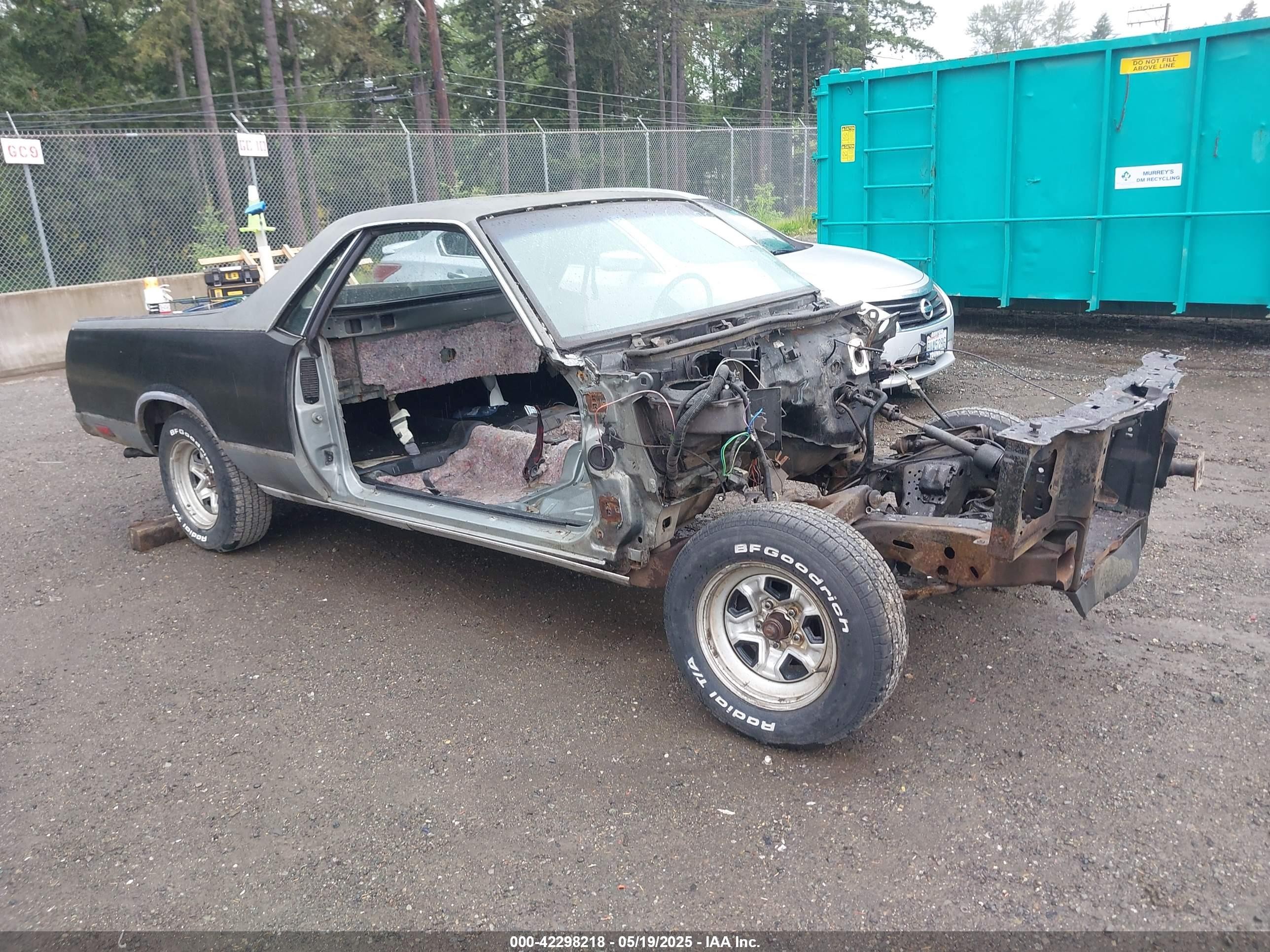 1984 Chevrolet El Camino, VIN 1GCCW80H4ER186743 — Theft recovery