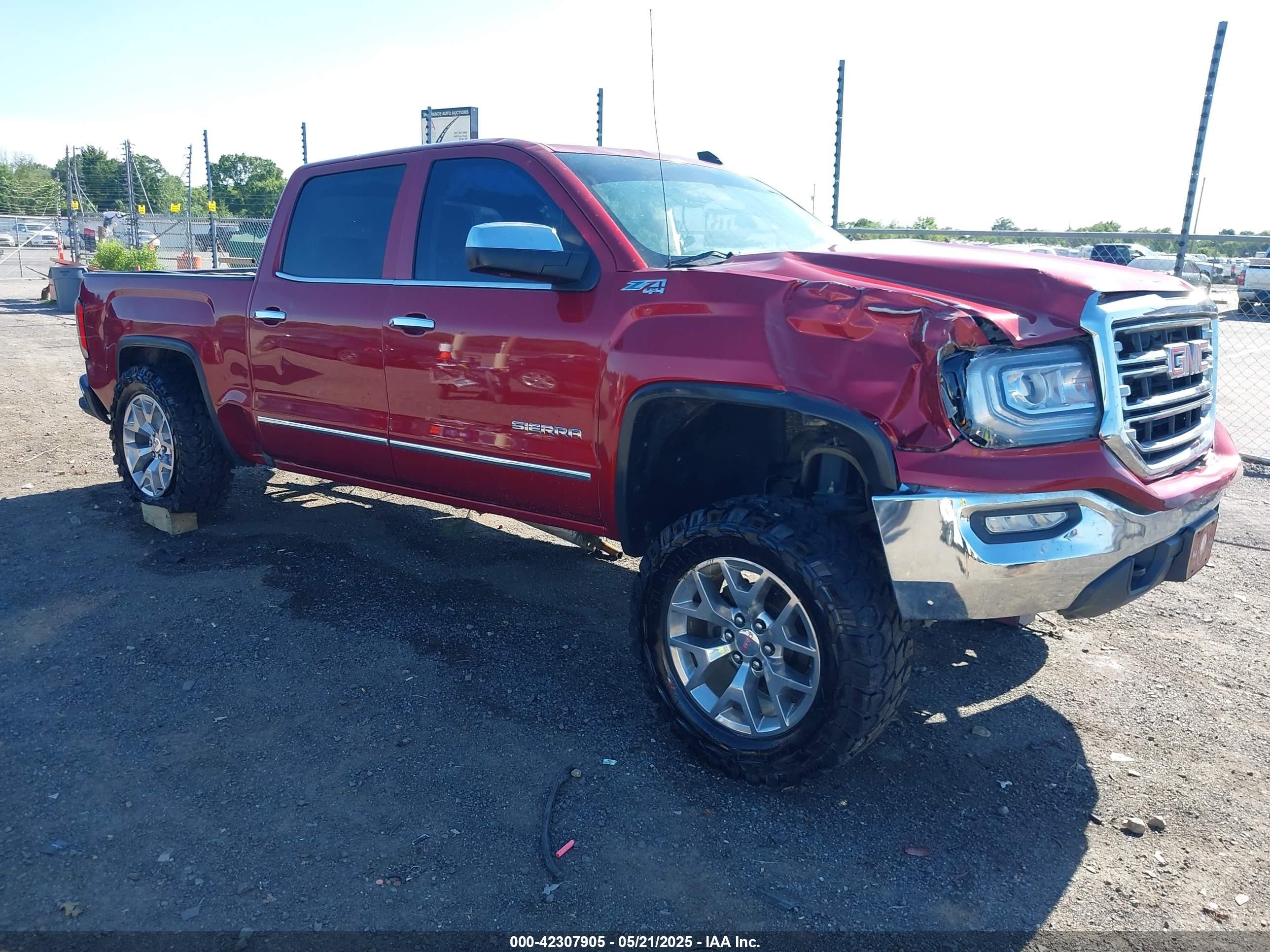 2018 GMC Sierra 1500 SLT, VIN 3GTU2NEC5JG358977 — Rollover