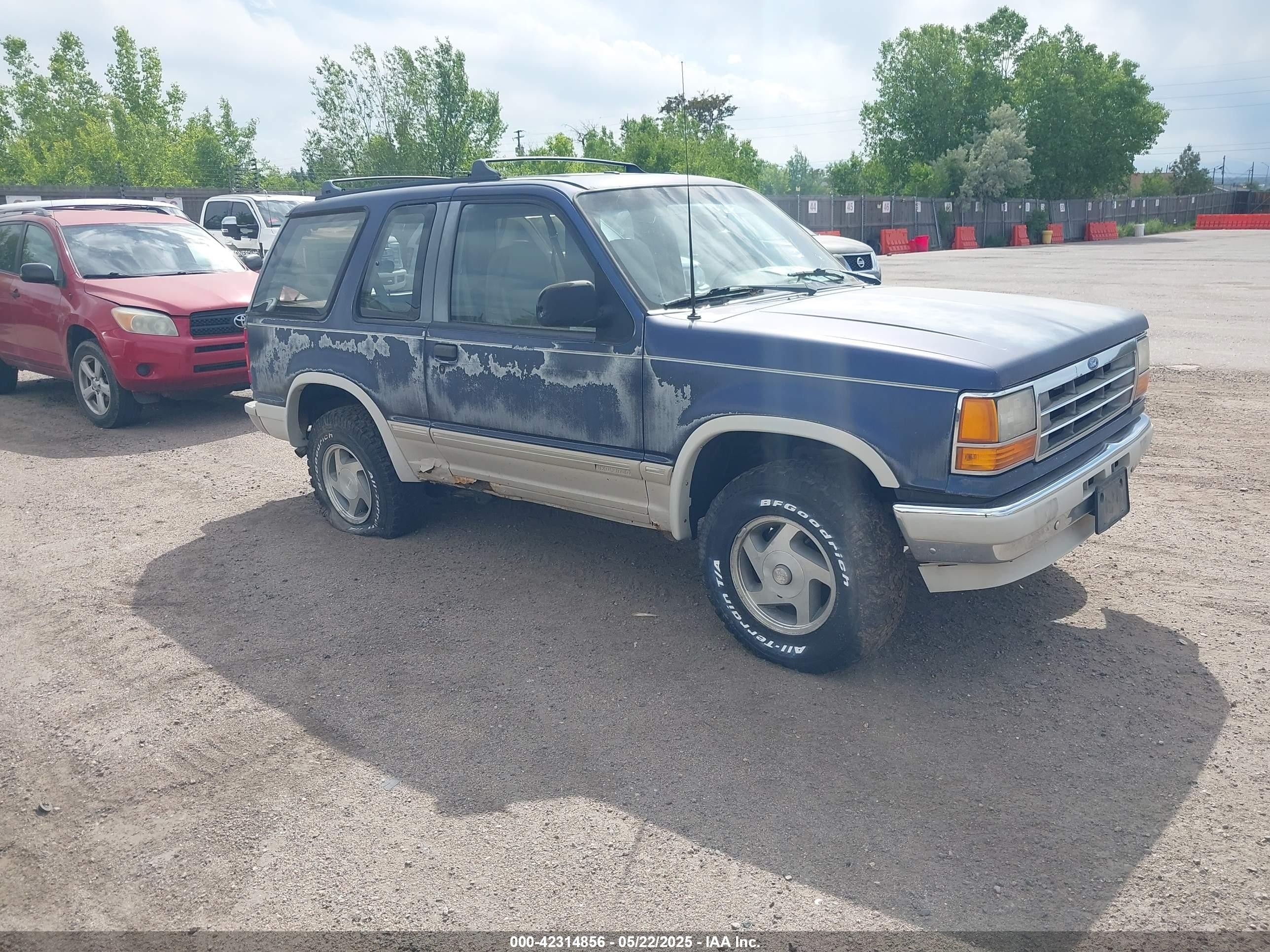 1991 Ford Explorer Eddie Bauer, VIN 1FMCU24X0MUA91155 — Hail