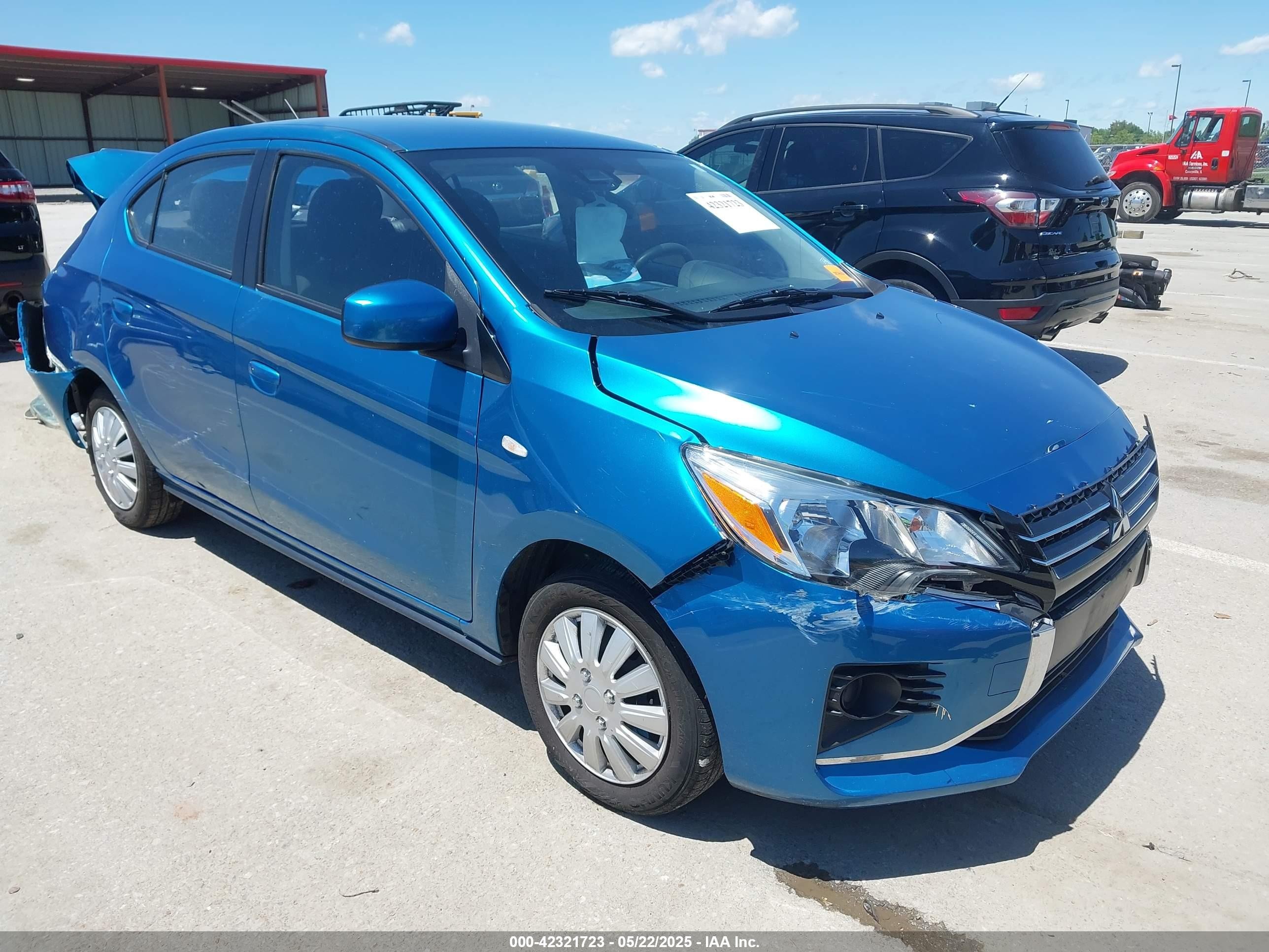 2021 Mitsubishi Mirage ES, VIN ML32FUFJ4MHF05602 — Fresh water flood