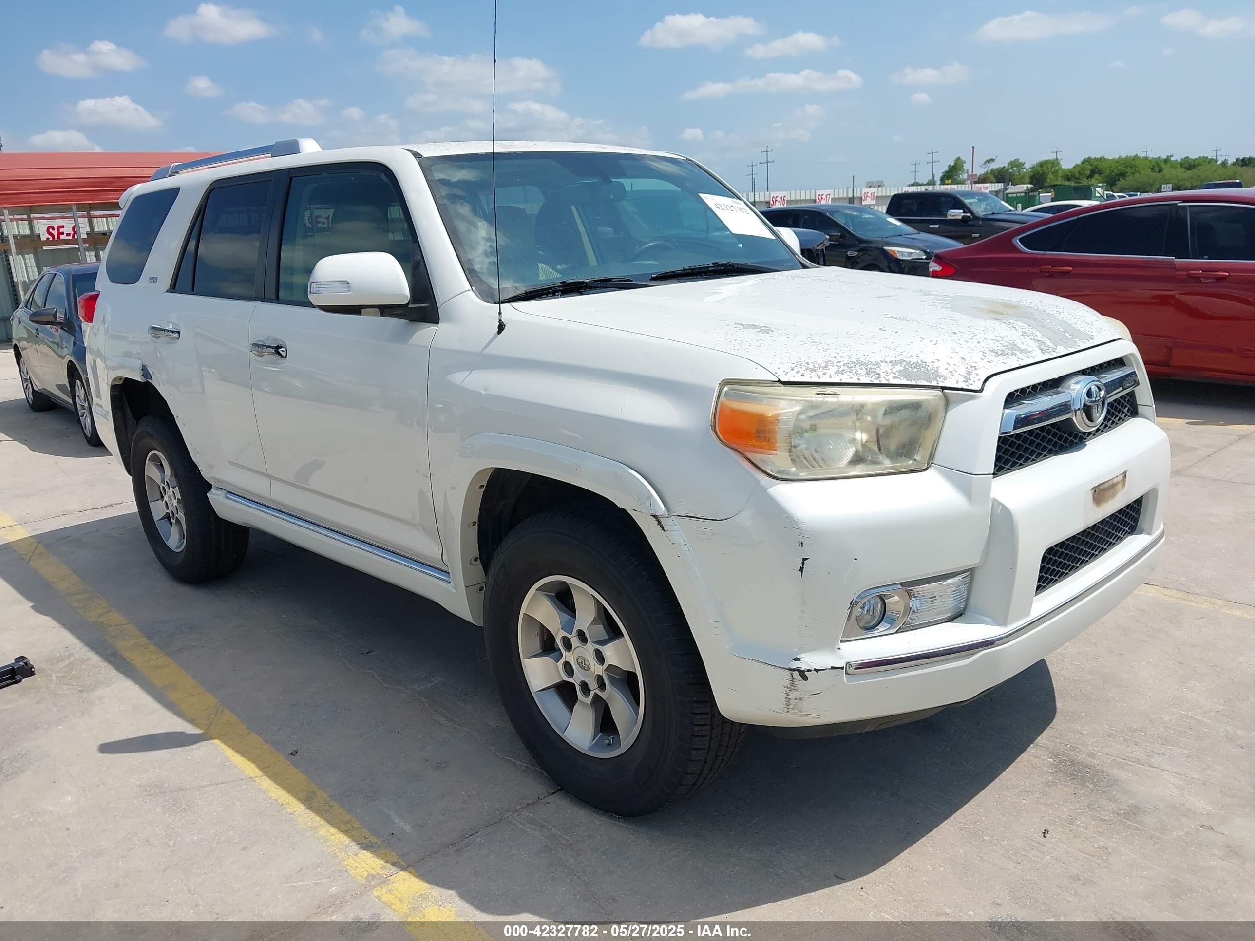 2010 Toyota 4Runner SR5, VIN JTEBU5JRXA5001261 — Hail