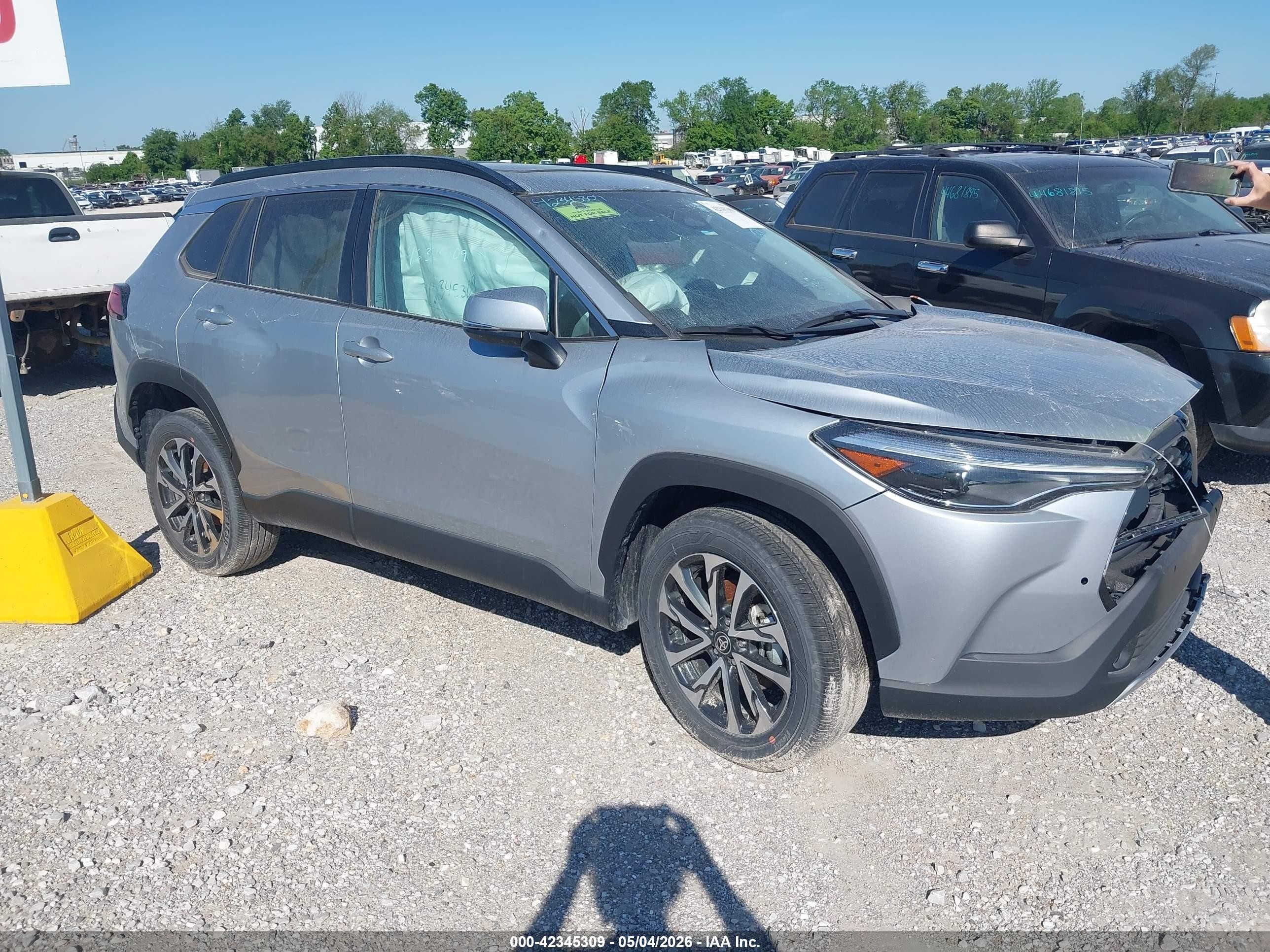 2024 Toyota Corolla Cross XLE, VIN 7MUDAABG4RV101637 — Hail