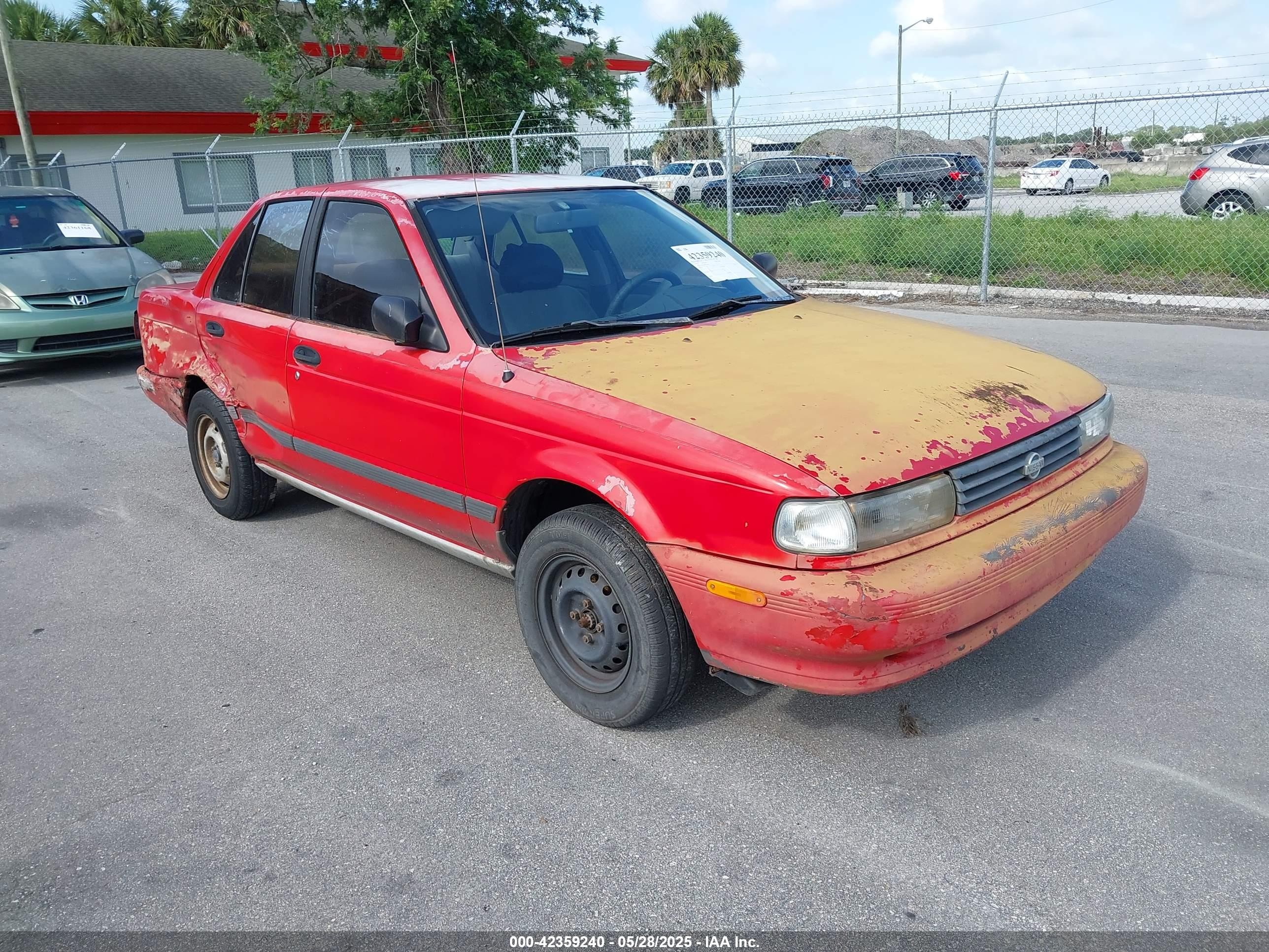1991 Nissan Sentra E, VIN JN1EB31P8MU013920 — Rear end