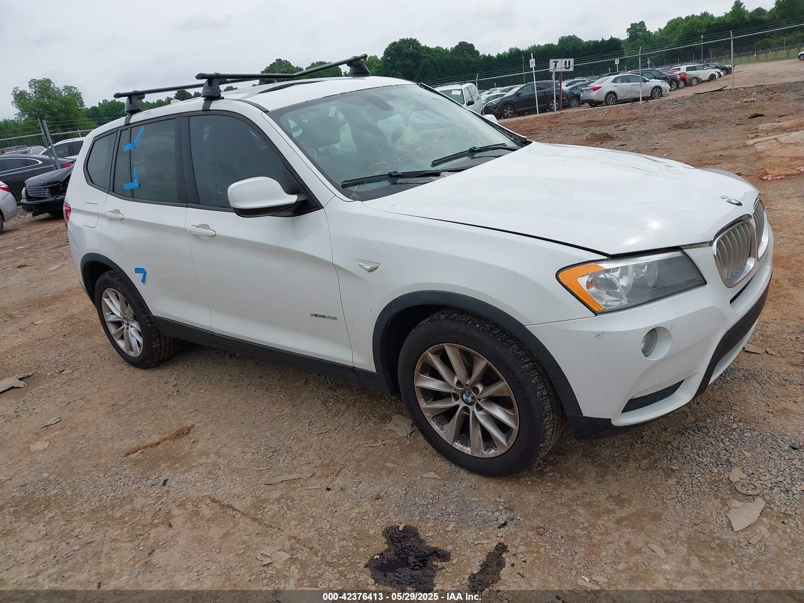 2014 BMW X3 xDrive28i, VIN 5UXWX9C57E0D21026 — Storm