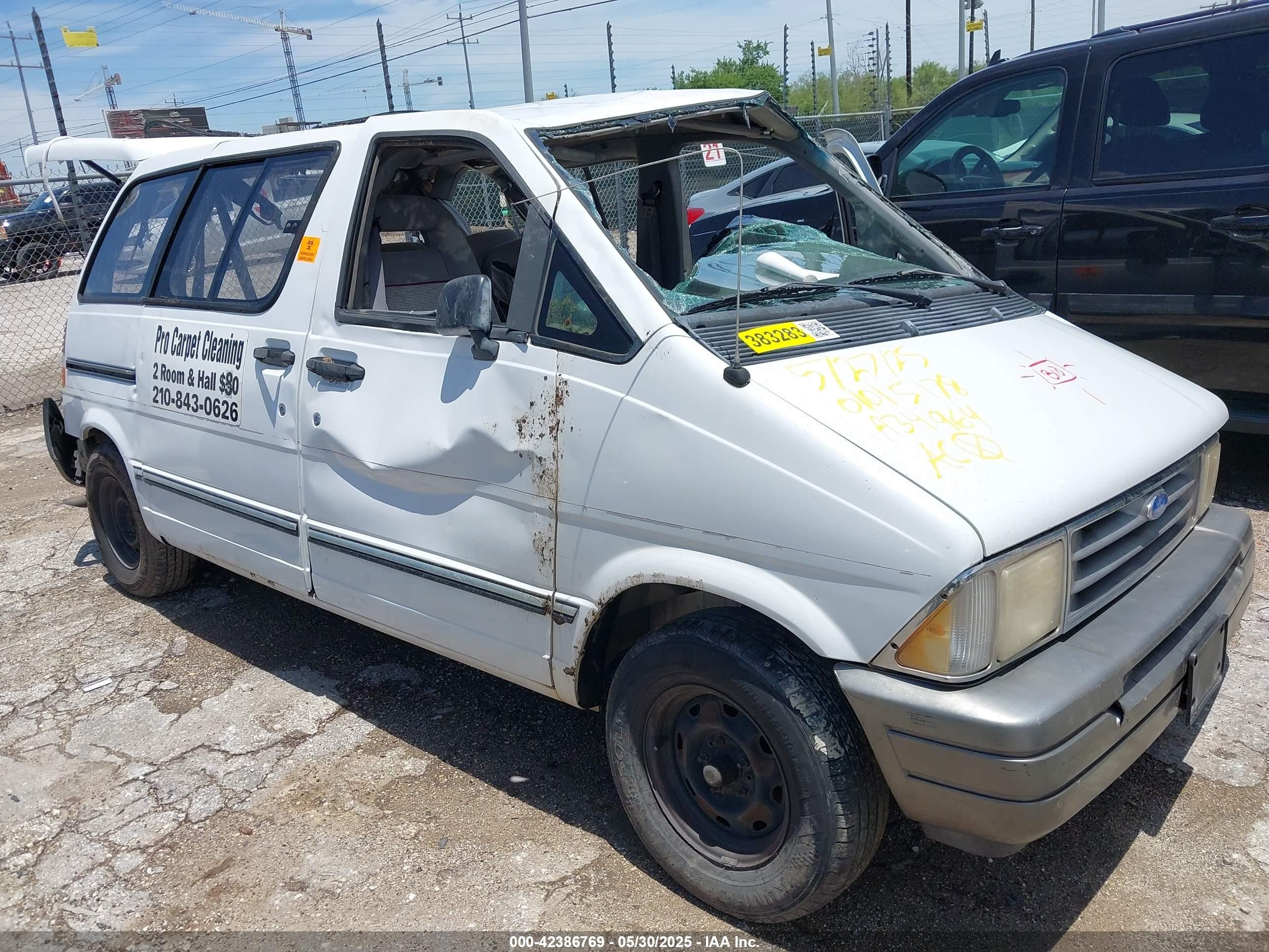 1995 Ford Aerostar, VIN 1FMCA11U5SZA34964 — Undercarriage