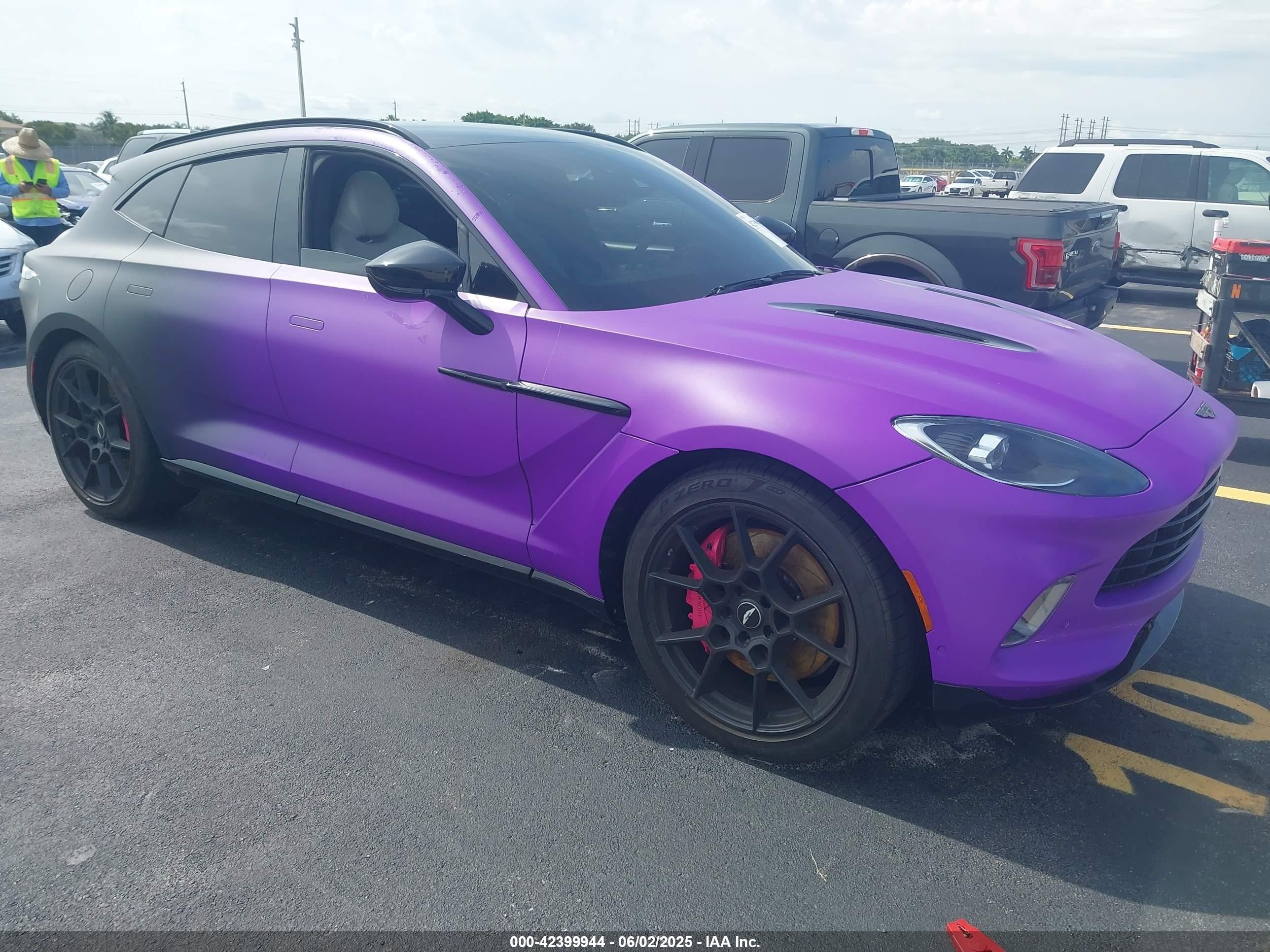 2021 Aston Martin DBX, VIN SCFVUJAW3MTV01179 — Water / flood