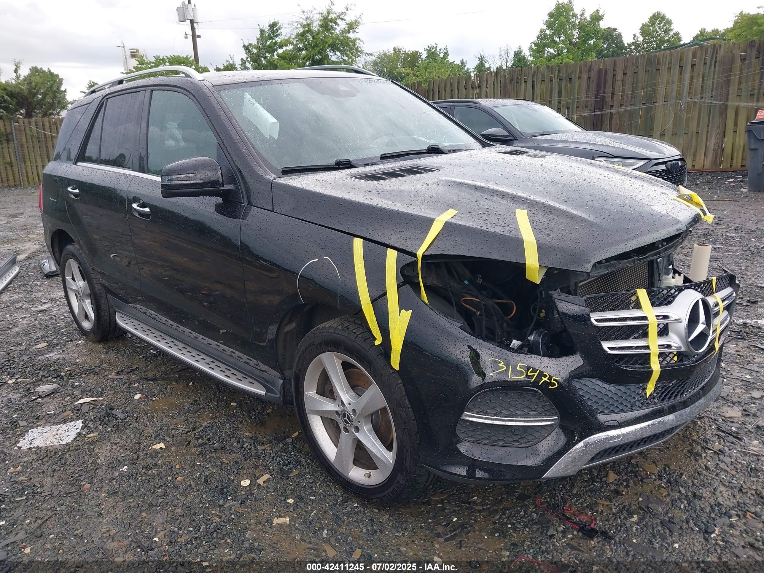 2017 Mercedes-Benz GLE 350, VIN 4JGDA5JB8HA946330 — Side
