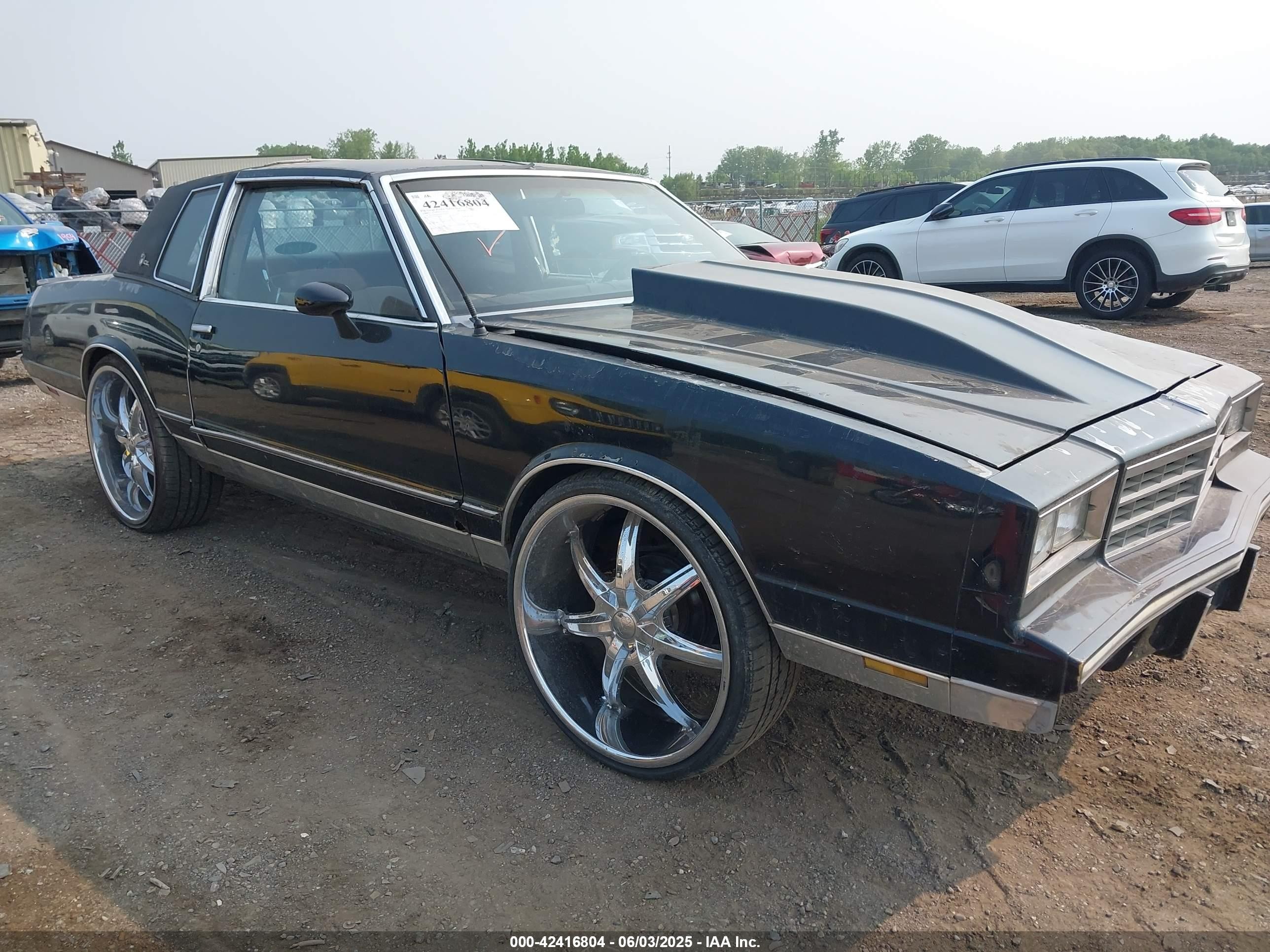 1984 Chevrolet Monte Carlo, VIN 1G1AZ37H9ER201513 — Rollover