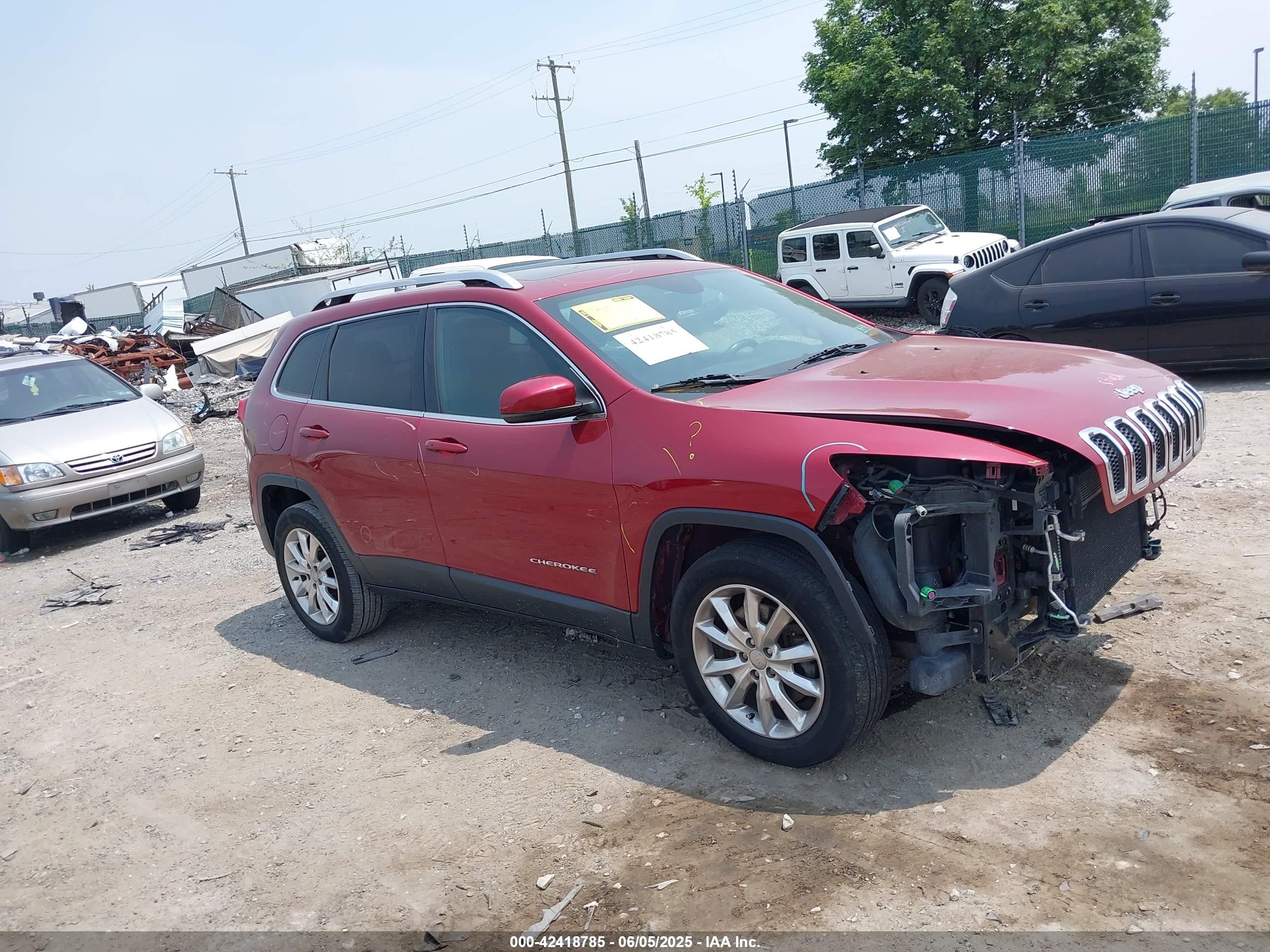 2015 Jeep Cherokee Limited, VIN 1C4PJMDS0FW790064 — Не указано