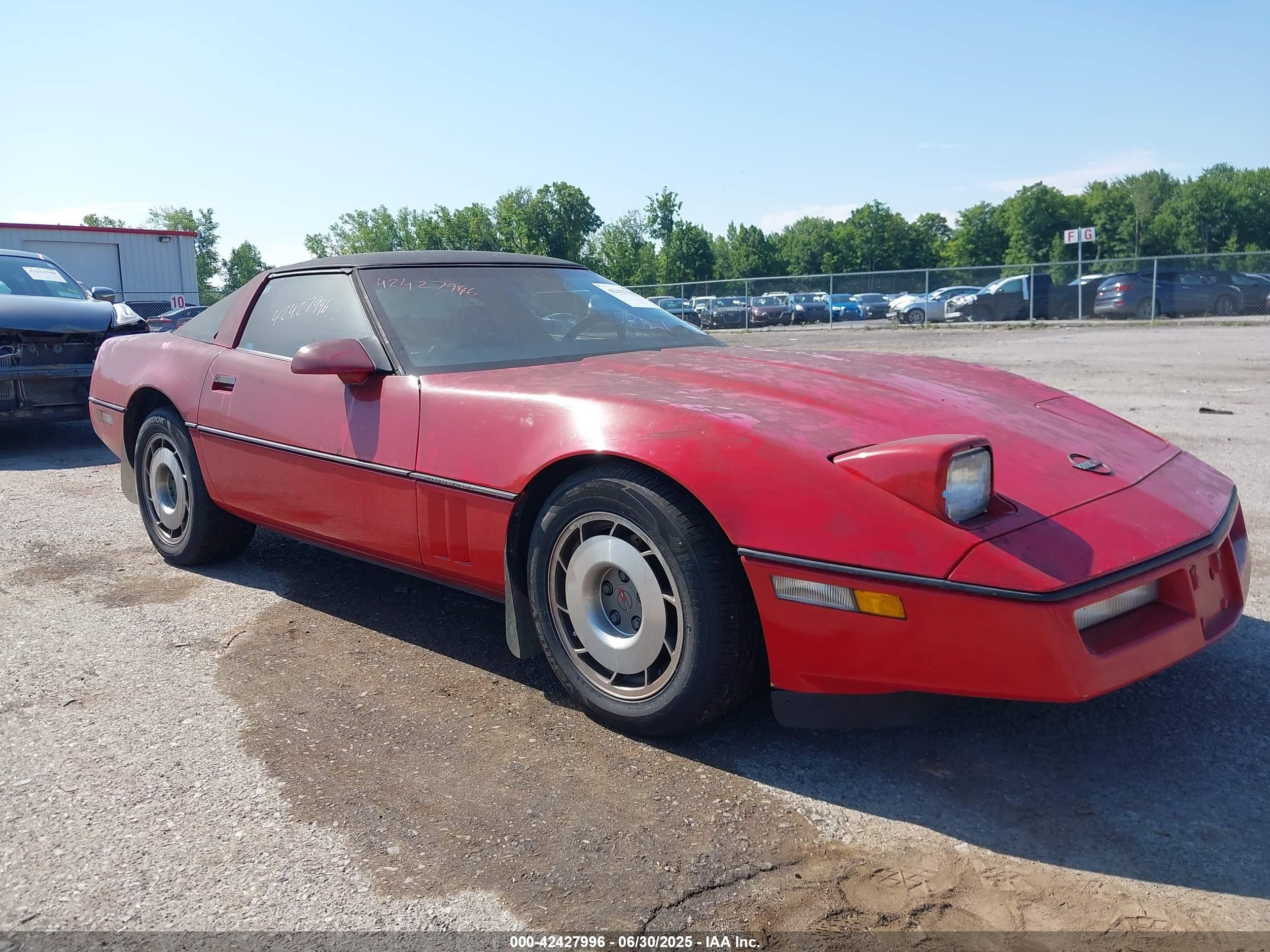 1987 Chevrolet Corvette, VIN 1G1YY2184H5106521 — Burn