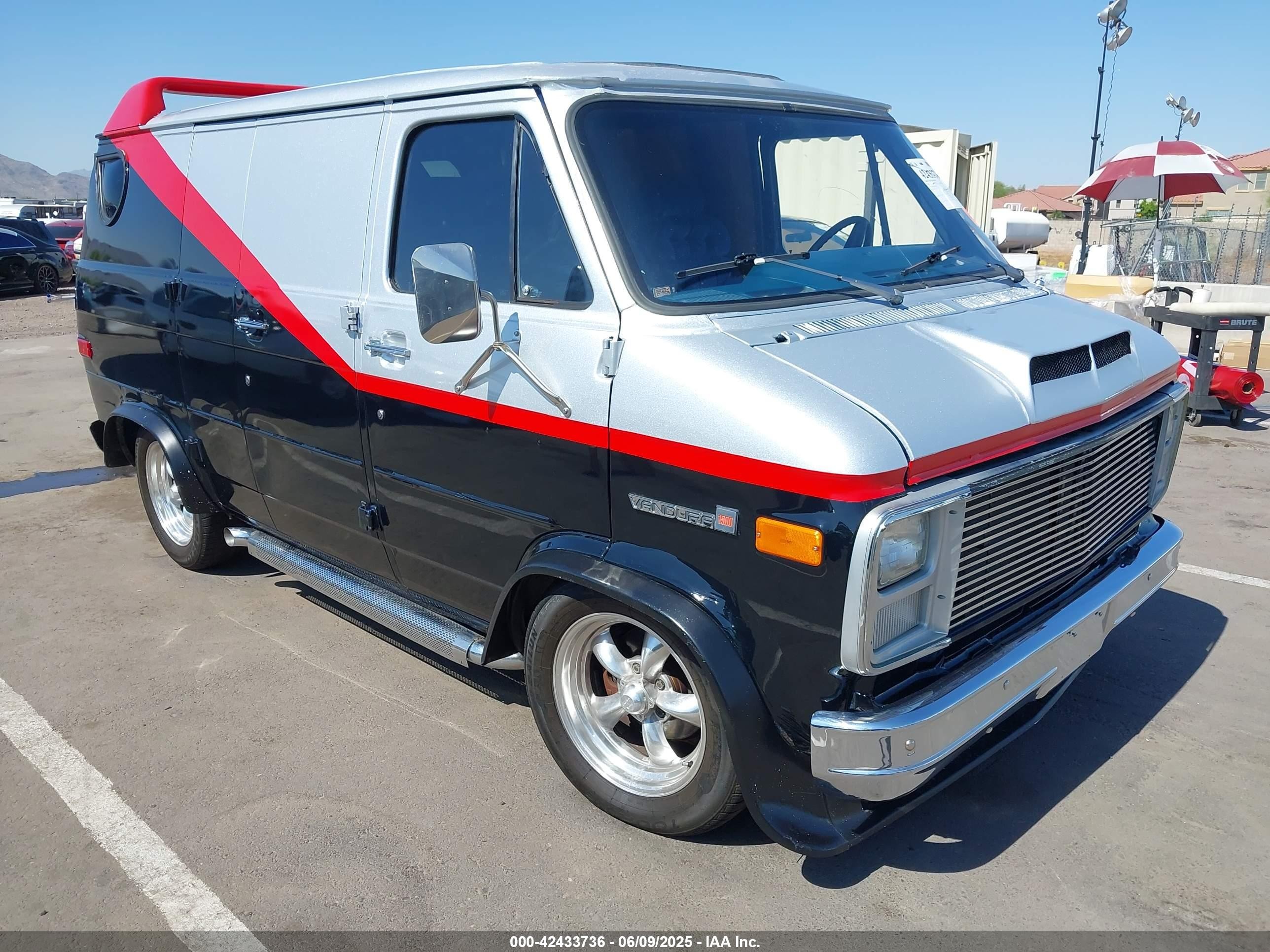 1985 GMC Vandura, VIN 2GTCG15H4F4505869 — Rear end