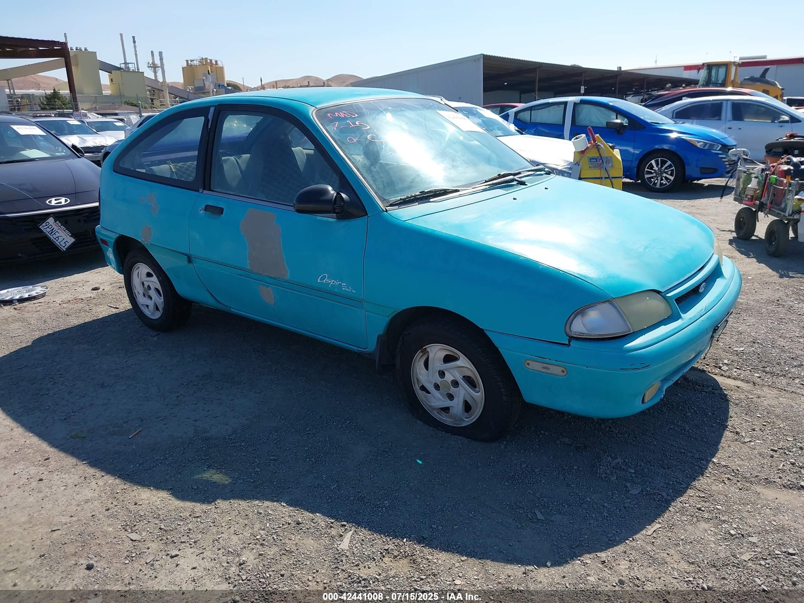 1994 Ford Aspire, VIN KNJLT07H8R6116439 — Theft recovery
