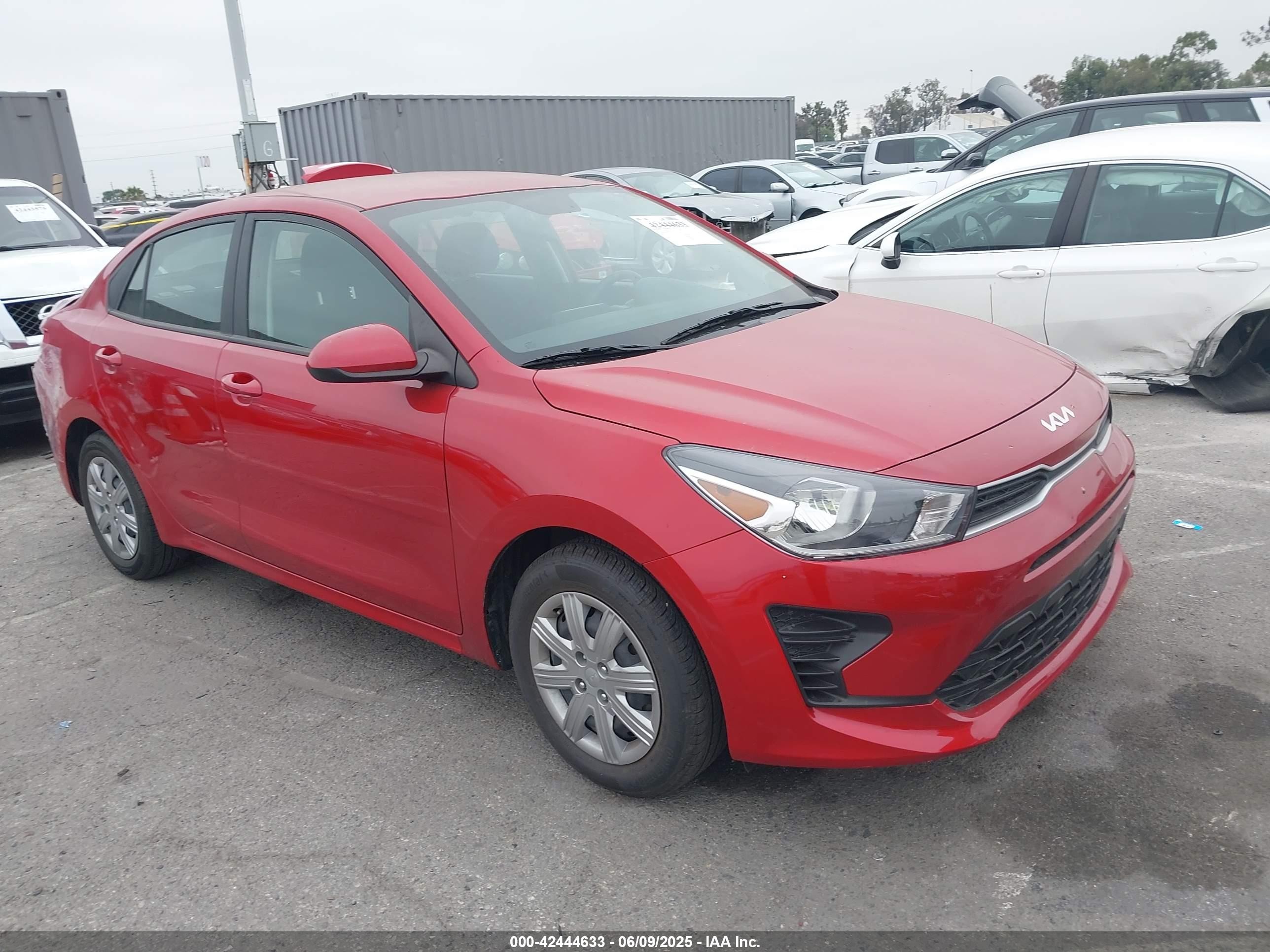 2023 Kia Rio S, VIN 3KPA24AD9PE551309 — Rear end
