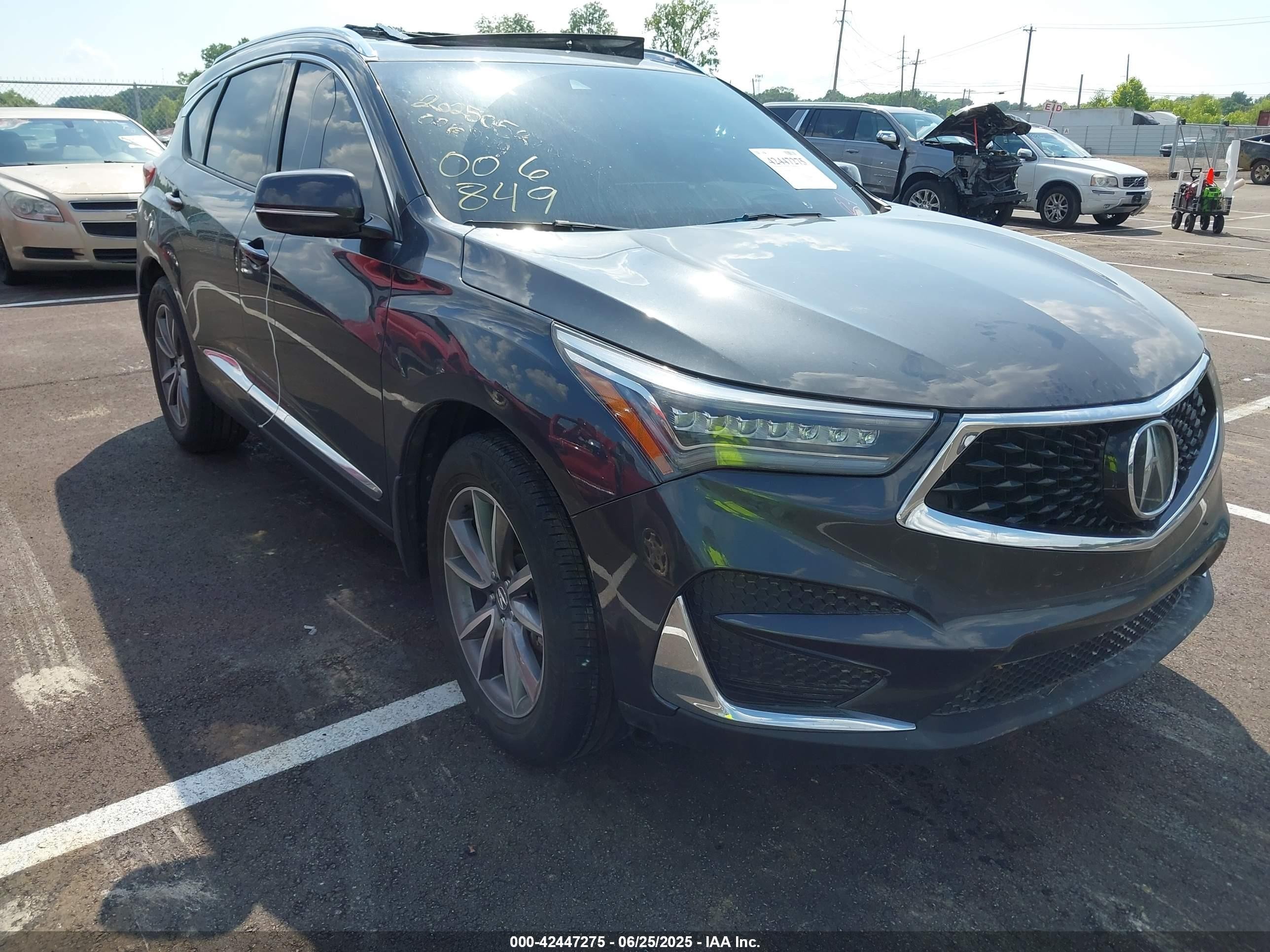 2021 Acura RDX Technology, VIN 5J8TC1H52ML006849 — Fresh water flood