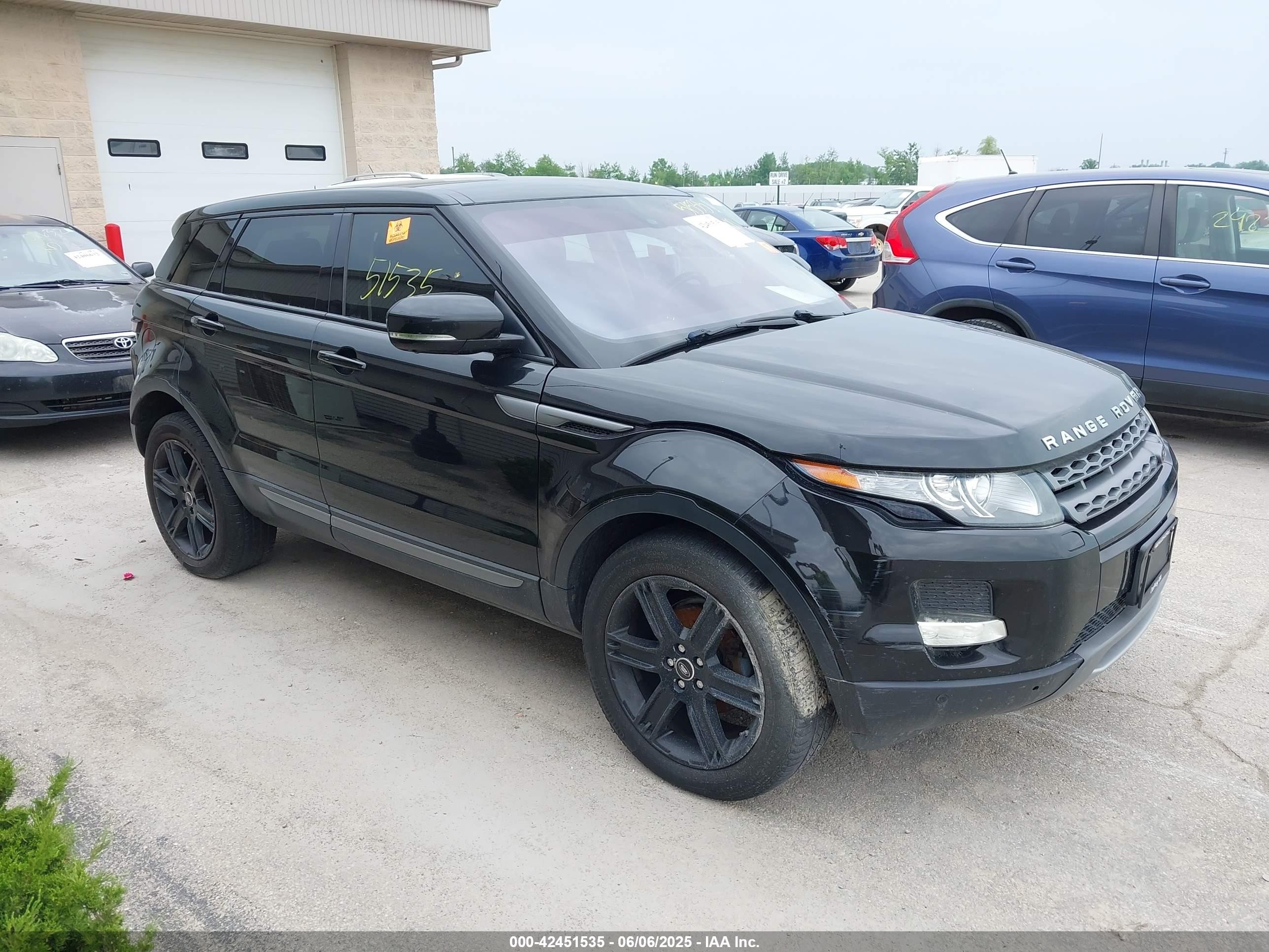 2013 Land Rover Range Rover Evoque Pure Premium, VIN SALVR2BGXDH726885 — Auction photo 1 of 5