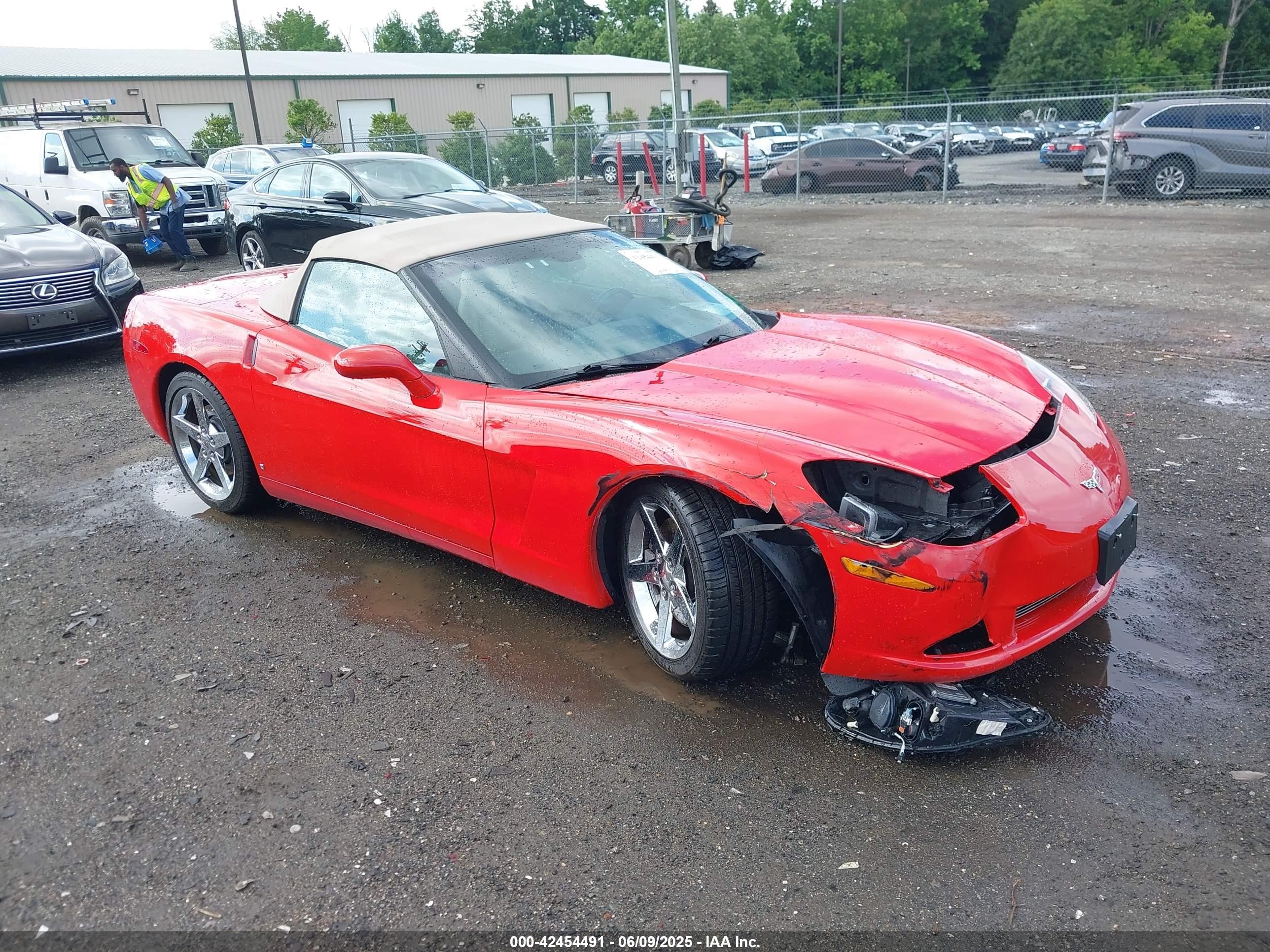 2008 Chevrolet Corvette, VIN 1G1YY36W185107235 — Front end